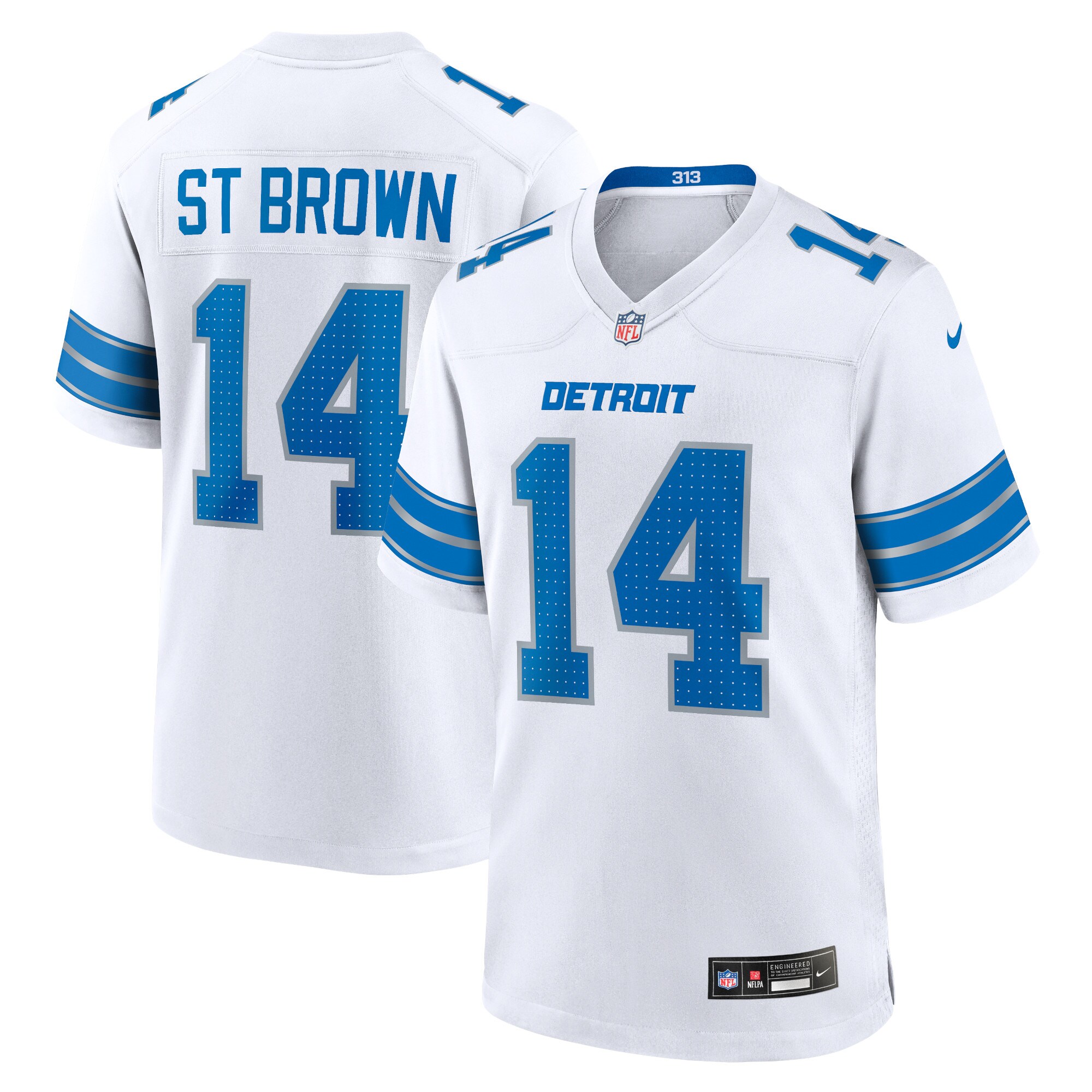 mens nike amon-ra st. brown white detroit lions game jersey | Lions Shop | Detroit Lions NFL Jerseys & Caps Collection