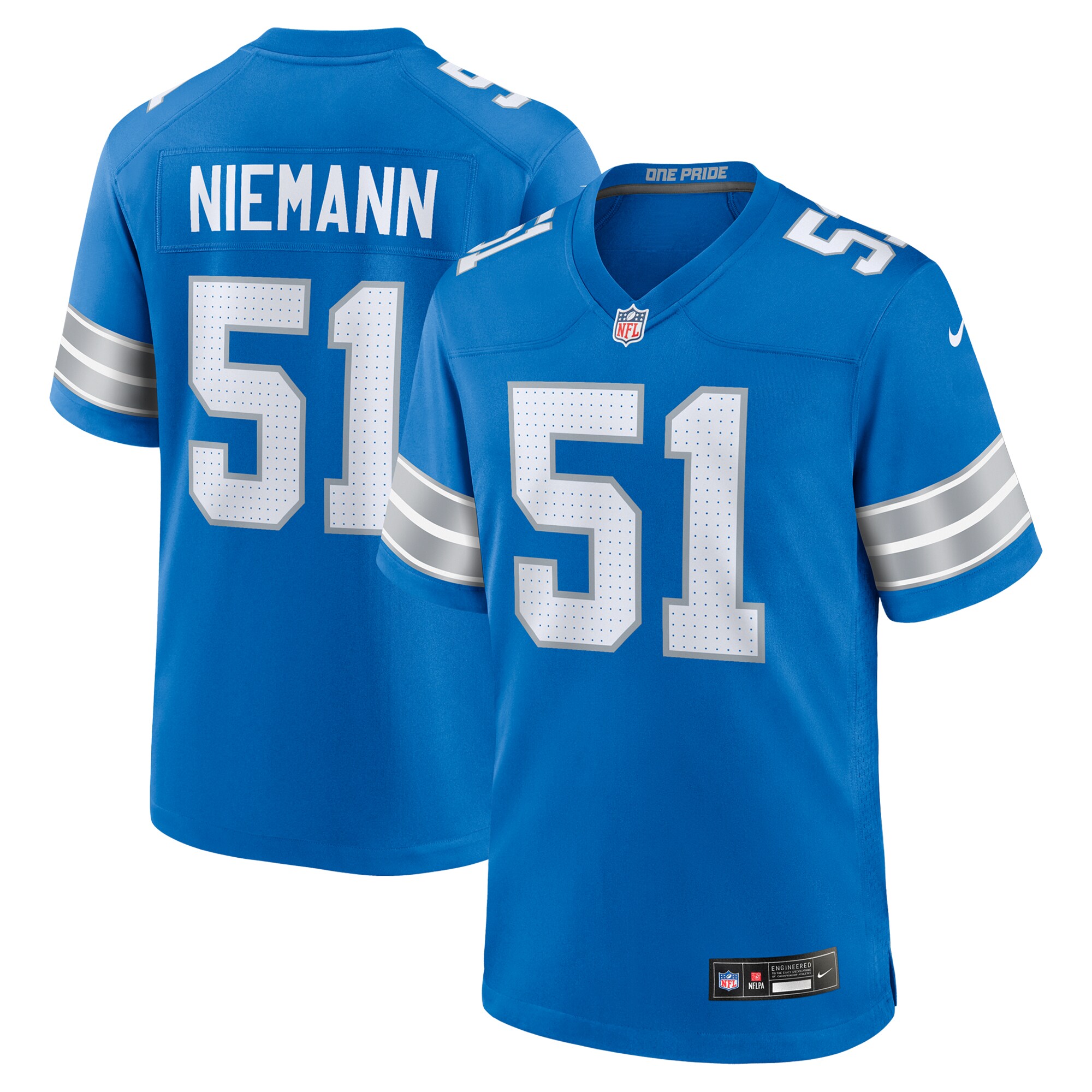 mens nike ben niemann blue detroit lions team game jersey | Lions Shop | Detroit Lions NFL Jerseys & Caps Collection