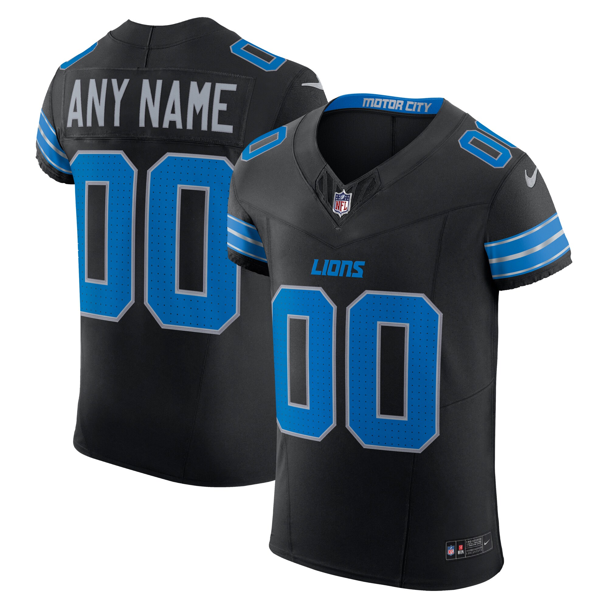 mens nike black detroit lions alternate vapor f.u.s.e. elite custom jersey | Lions Shop | Detroit Lions NFL Jerseys & Caps Collection