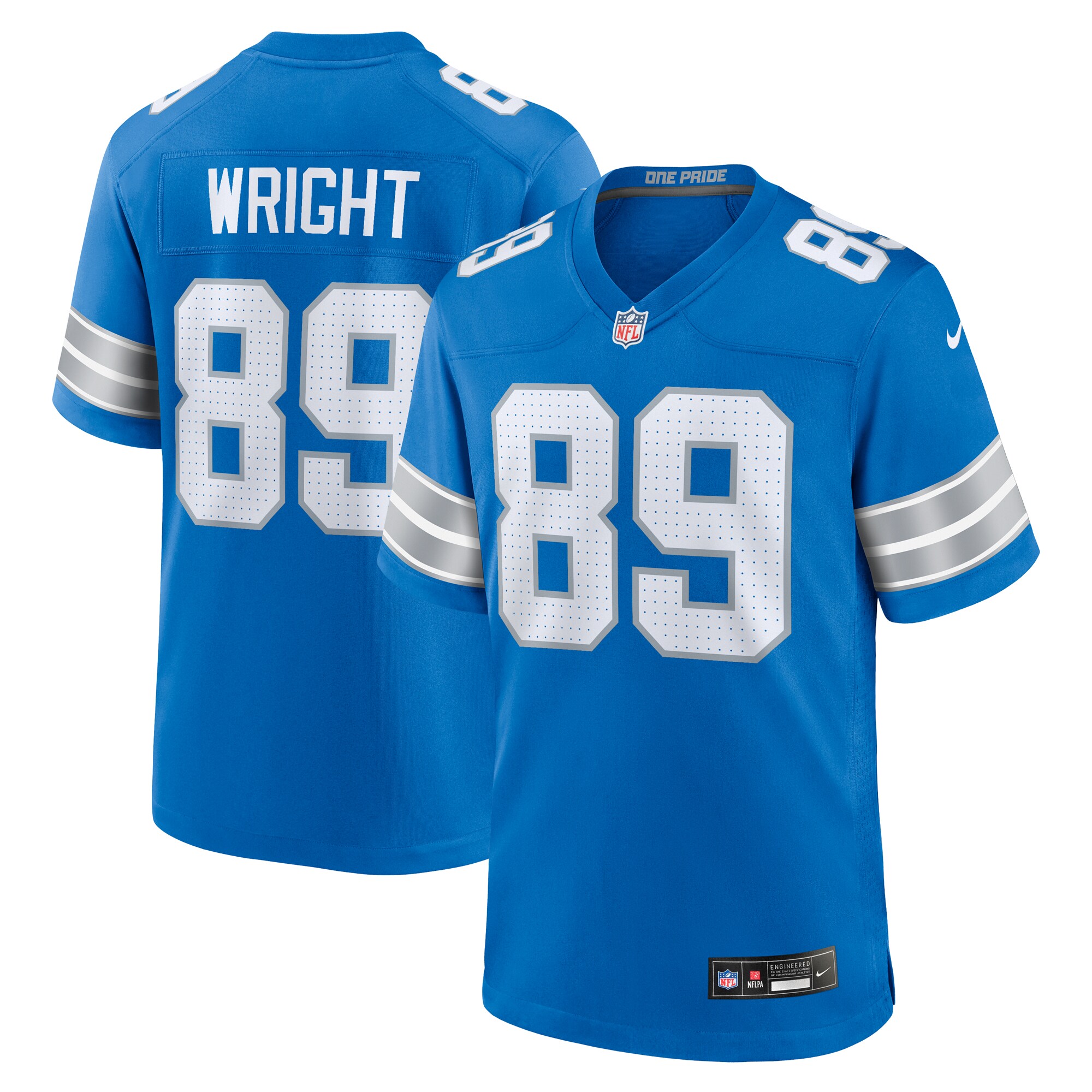 mens nike brock wright blue detroit lions team game jersey | Lions Shop | Detroit Lions NFL Jerseys & Caps Collection