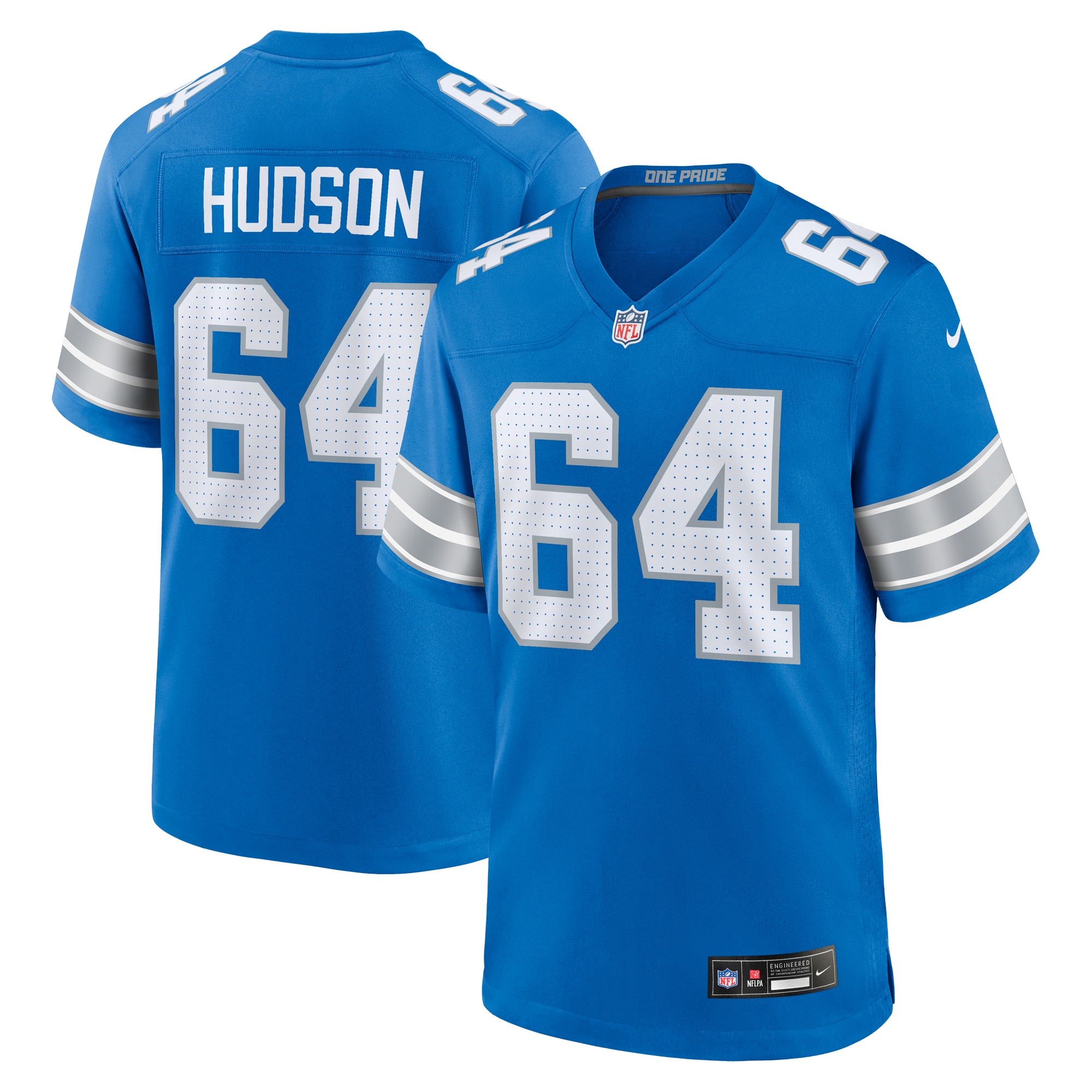 mens nike bryan hudson blue detroit lions game jersey | Lions Shop | Detroit Lions NFL Jerseys & Caps Collection
