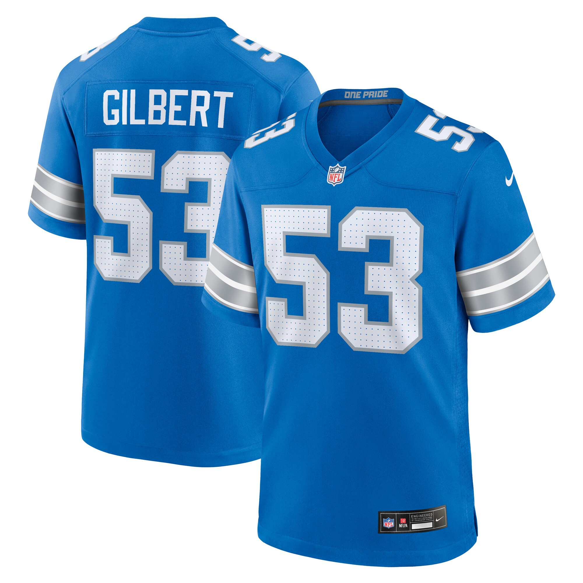 mens nike daron gilbert blue detroit lions game jersey | Lions Shop | Detroit Lions NFL Jerseys & Caps Collection
