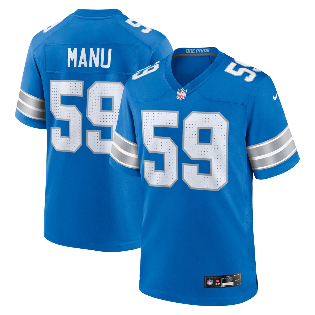 mens nike giovanni manu blue detroit lions team game jersey | Lions Shop | Detroit Lions NFL Jerseys & Caps Collection