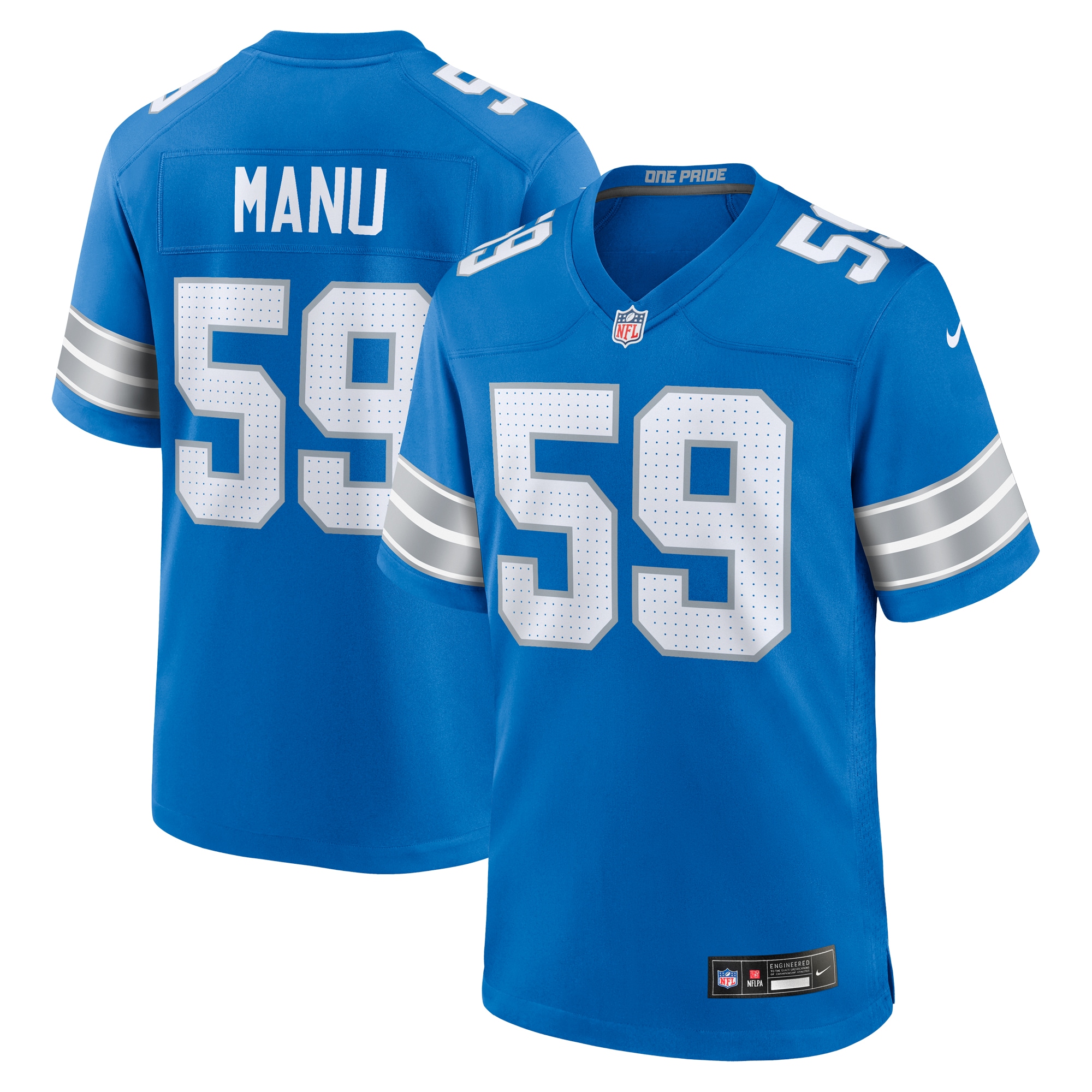 mens nike giovanni manu blue detroit lions team game jersey | Lions Shop | Detroit Lions NFL Jerseys & Caps Collection