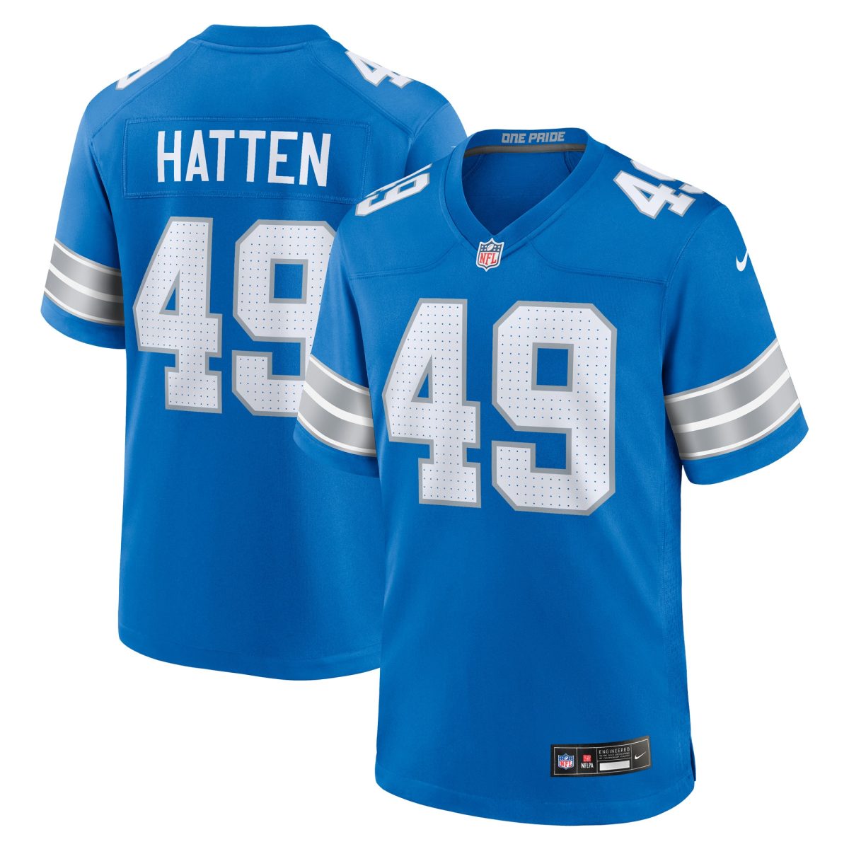 mens nike hogan hatten blue detroit lions game jersey | Lions Shop | Detroit Lions NFL Jerseys & Caps Collection