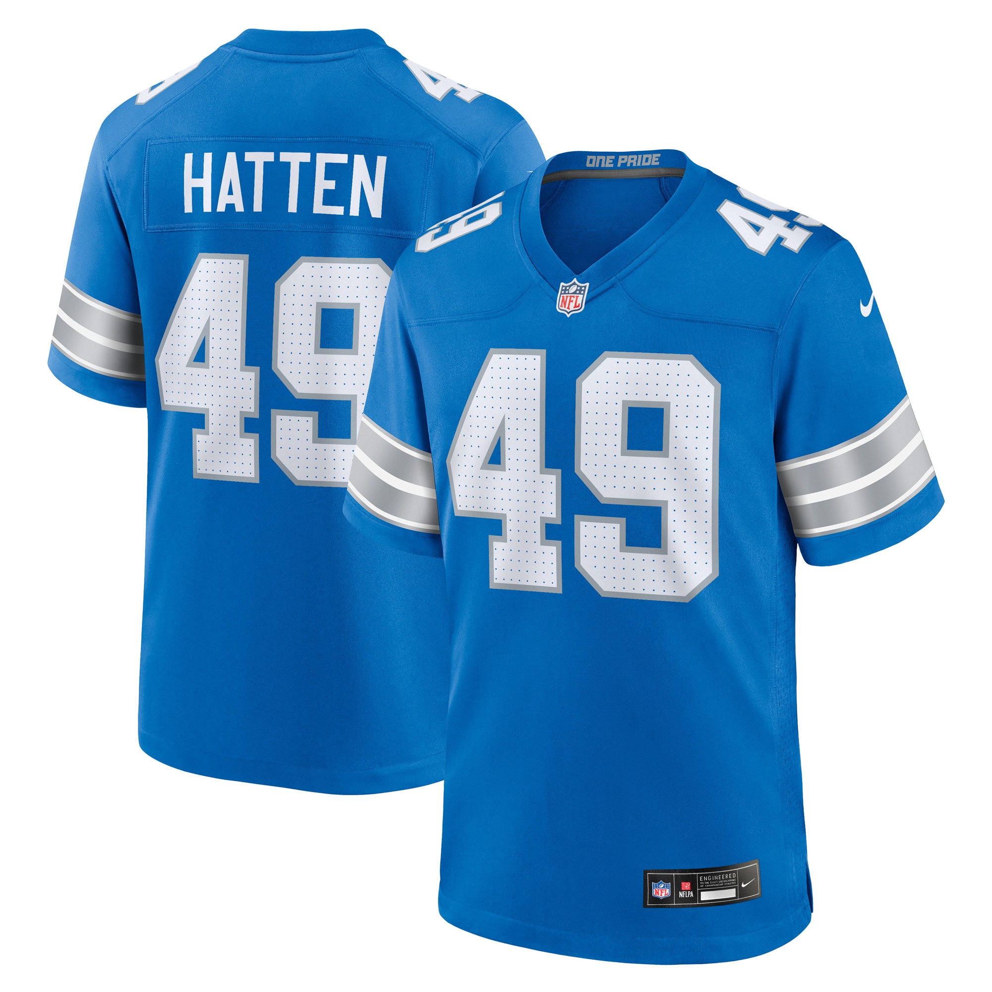 mens nike hogan hatten blue detroit lions game jersey | Lions Shop | Detroit Lions NFL Jerseys & Caps Collection