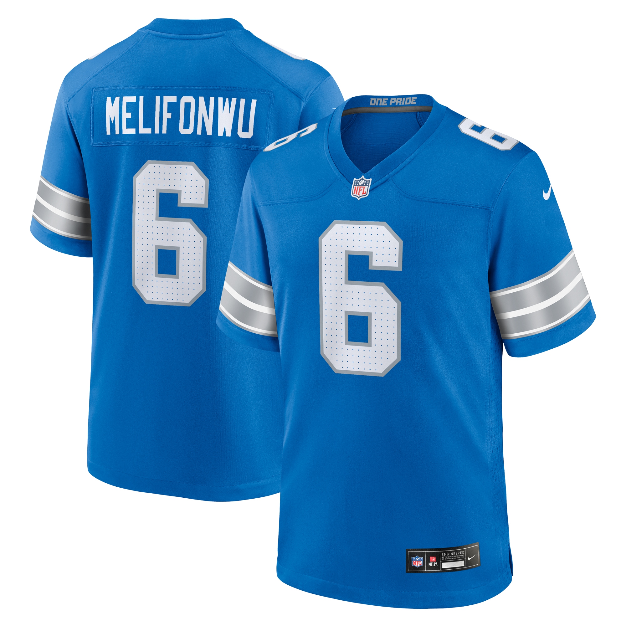 mens nike ifeatu melifonwu blue detroit lions team game jersey | Lions Shop | Detroit Lions NFL Jerseys & Caps Collection