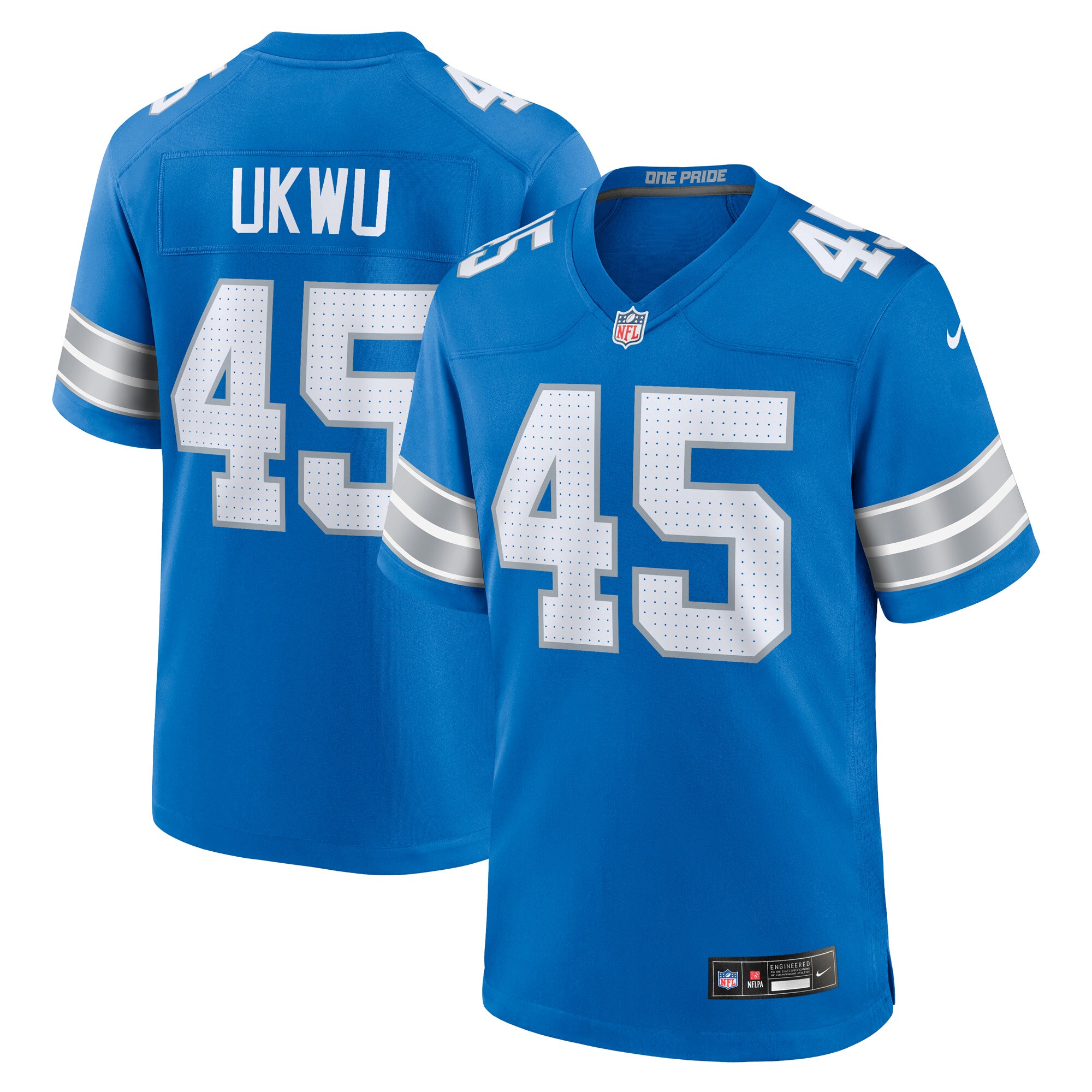 mens nike isaac ukwu blue detroit lions game jersey | Lions Shop | Detroit Lions NFL Jerseys & Caps Collection