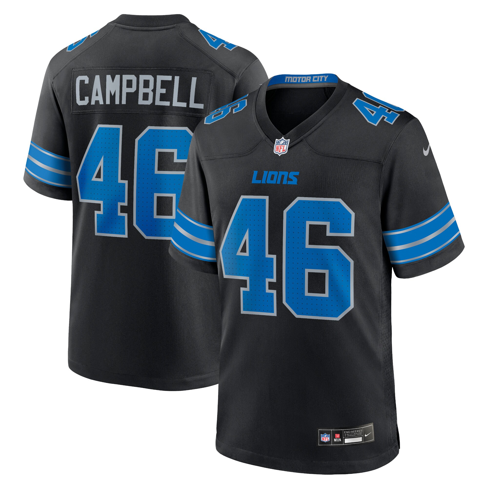 mens nike jack campbell black detroit lions 2nd alternate game jersey | Lions Shop | Detroit Lions NFL Jerseys & Caps Collection