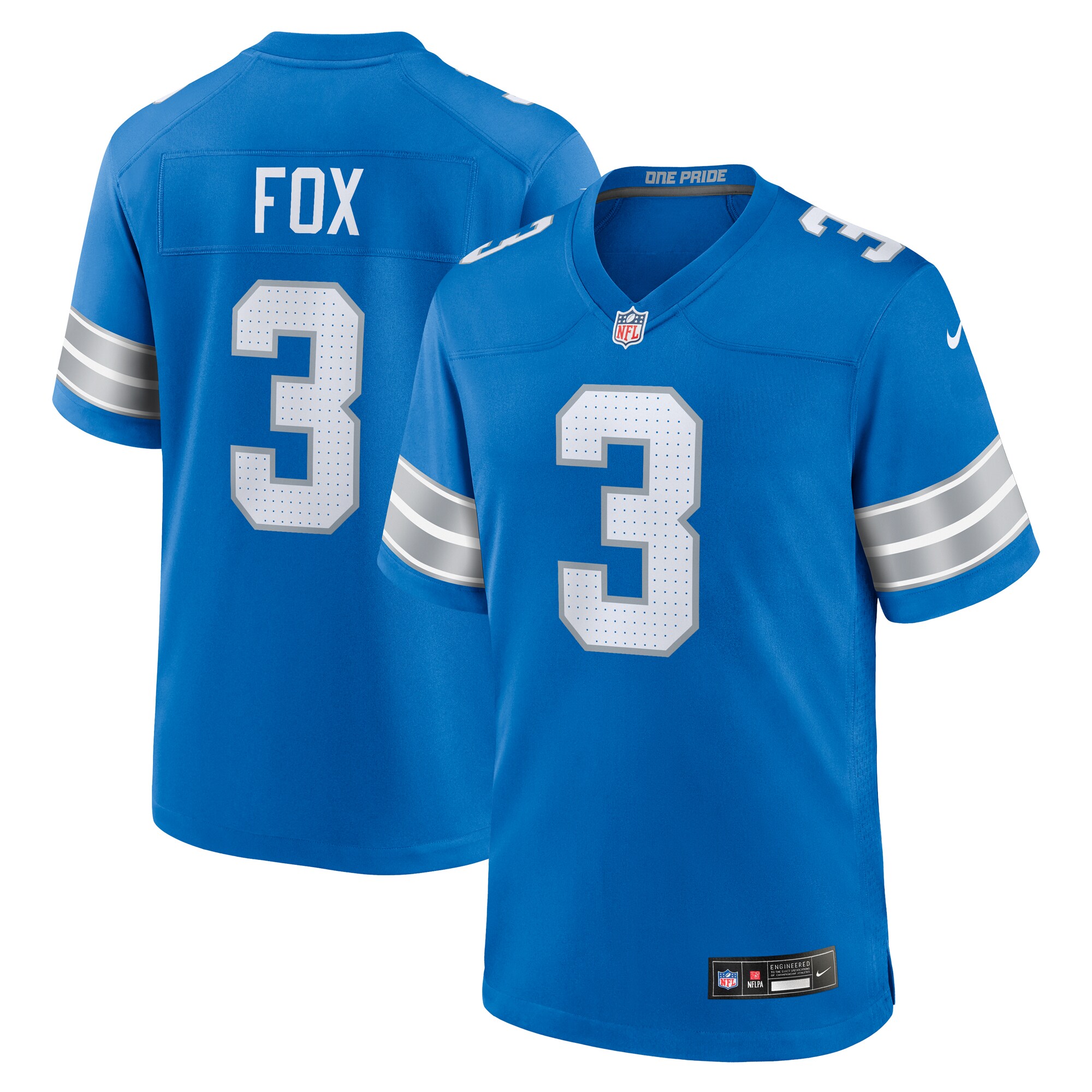 mens nike jack fox blue detroit lions team game jersey | Lions Shop | Detroit Lions NFL Jerseys & Caps Collection