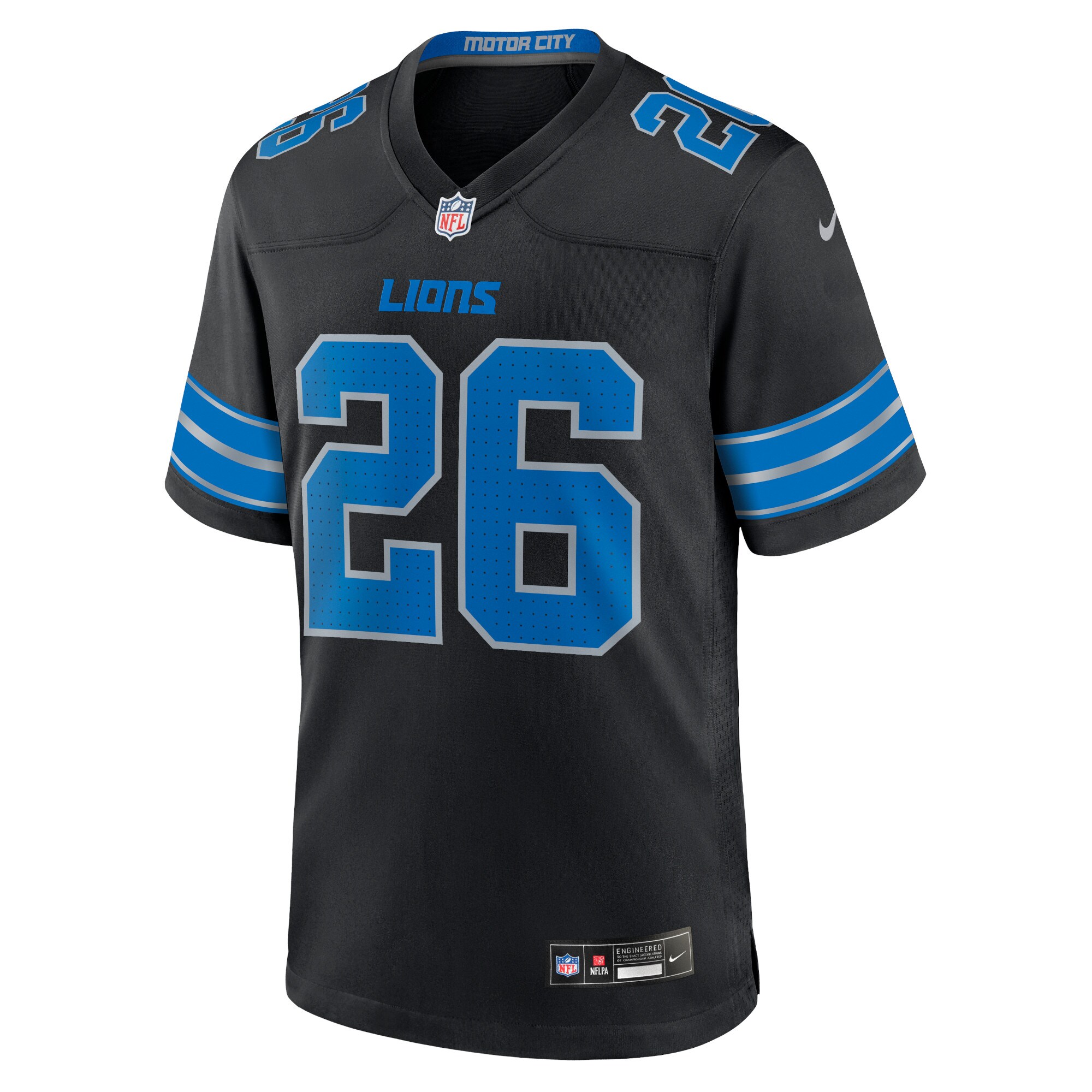 mens nike jahmyr gibbs black detroit lions 2nd alternate game jersey | Lions Shop | Detroit Lions NFL Jerseys & Caps Collection