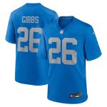 mens nike jahmyr gibbs blue detroit lions alternate game jersey | Lions Shop | Detroit Lions NFL Jerseys & Caps Collection