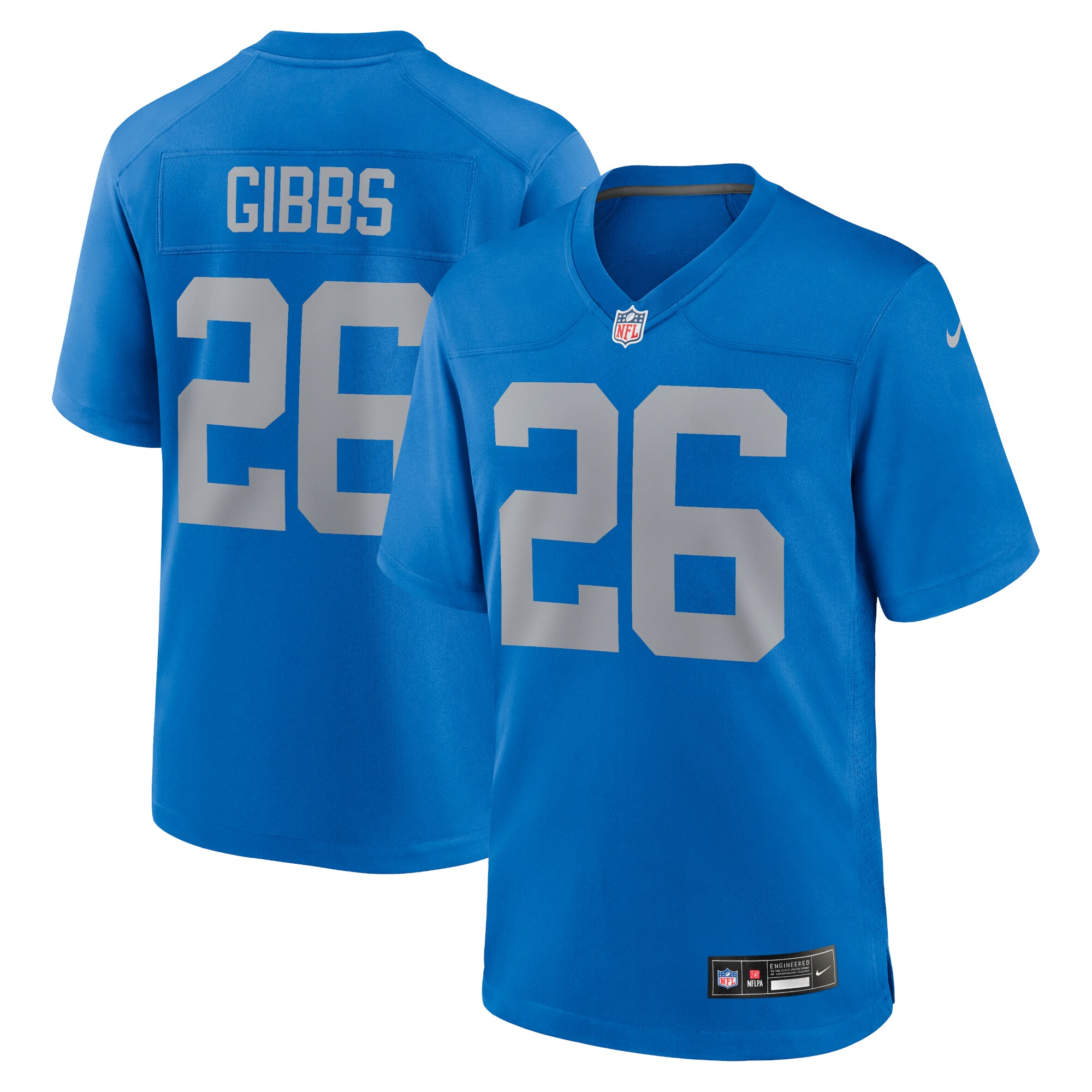 mens nike jahmyr gibbs blue detroit lions alternate game jersey | Lions Shop | Detroit Lions NFL Jerseys & Caps Collection