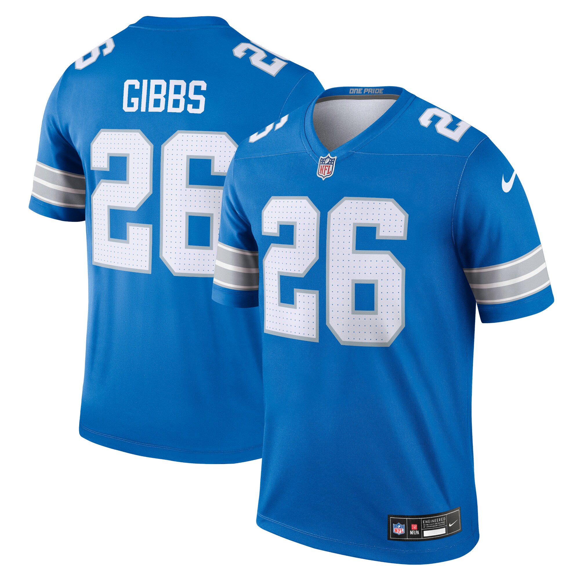mens nike jahmyr gibbs blue detroit lions team legend player performance top | Lions Shop | Detroit Lions NFL Jerseys & Caps Collection