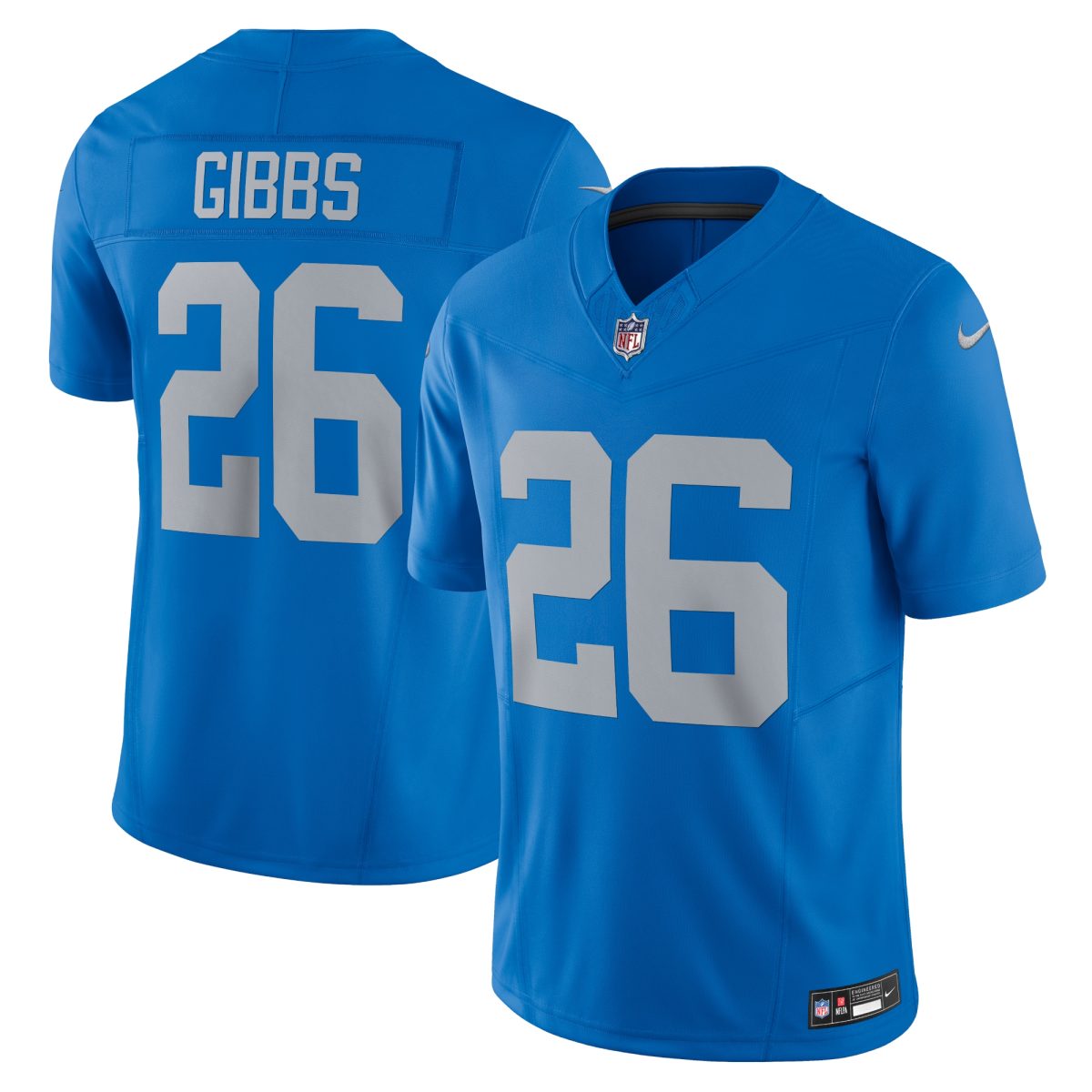 mens nike jahmyr gibbs blue detroit lions vapor f.u.s.e. alternate limited jersey | Lions Shop | Detroit Lions NFL Jerseys & Caps Collection