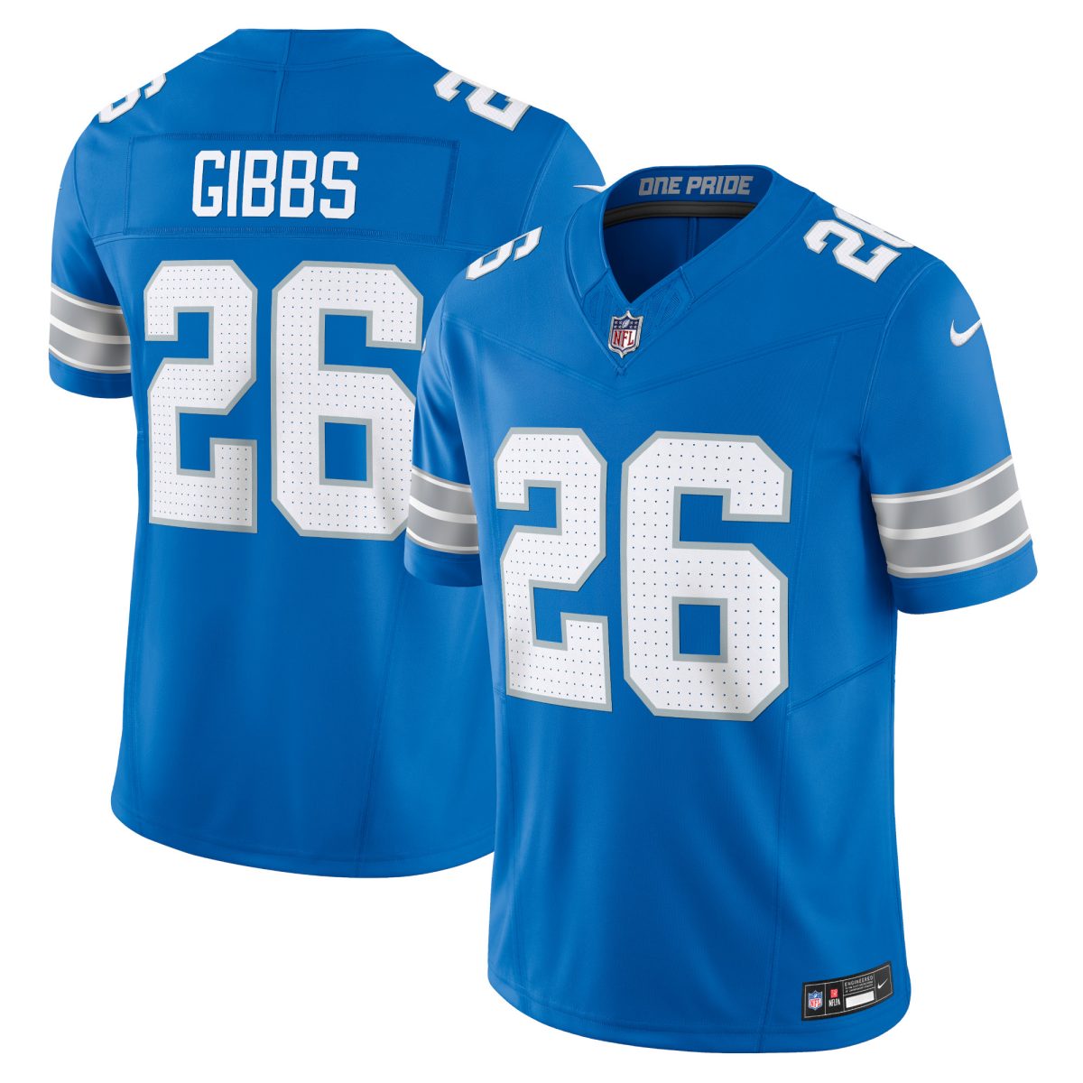 mens nike jahmyr gibbs blue detroit lions vapor f.u.s.e. limited jersey | Lions Shop | Detroit Lions NFL Jerseys & Caps Collection