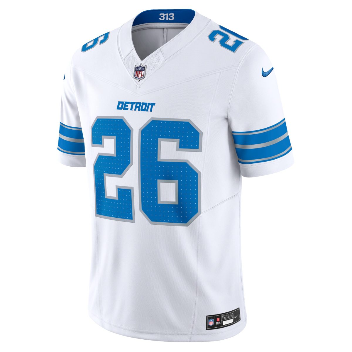 mens nike jahmyr gibbs white detroit lions vapor f.u.s.e. limited jersey | Lions Shop | Detroit Lions NFL Jerseys & Caps Collection