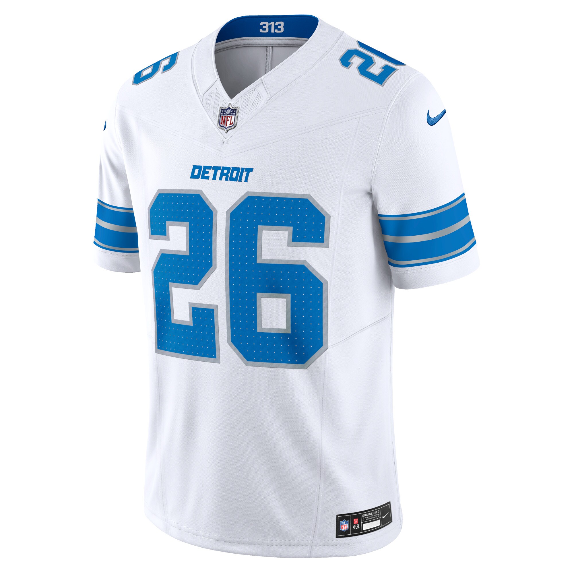 mens nike jahmyr gibbs white detroit lions vapor f.u.s.e. limited jersey | Lions Shop | Detroit Lions NFL Jerseys & Caps Collection