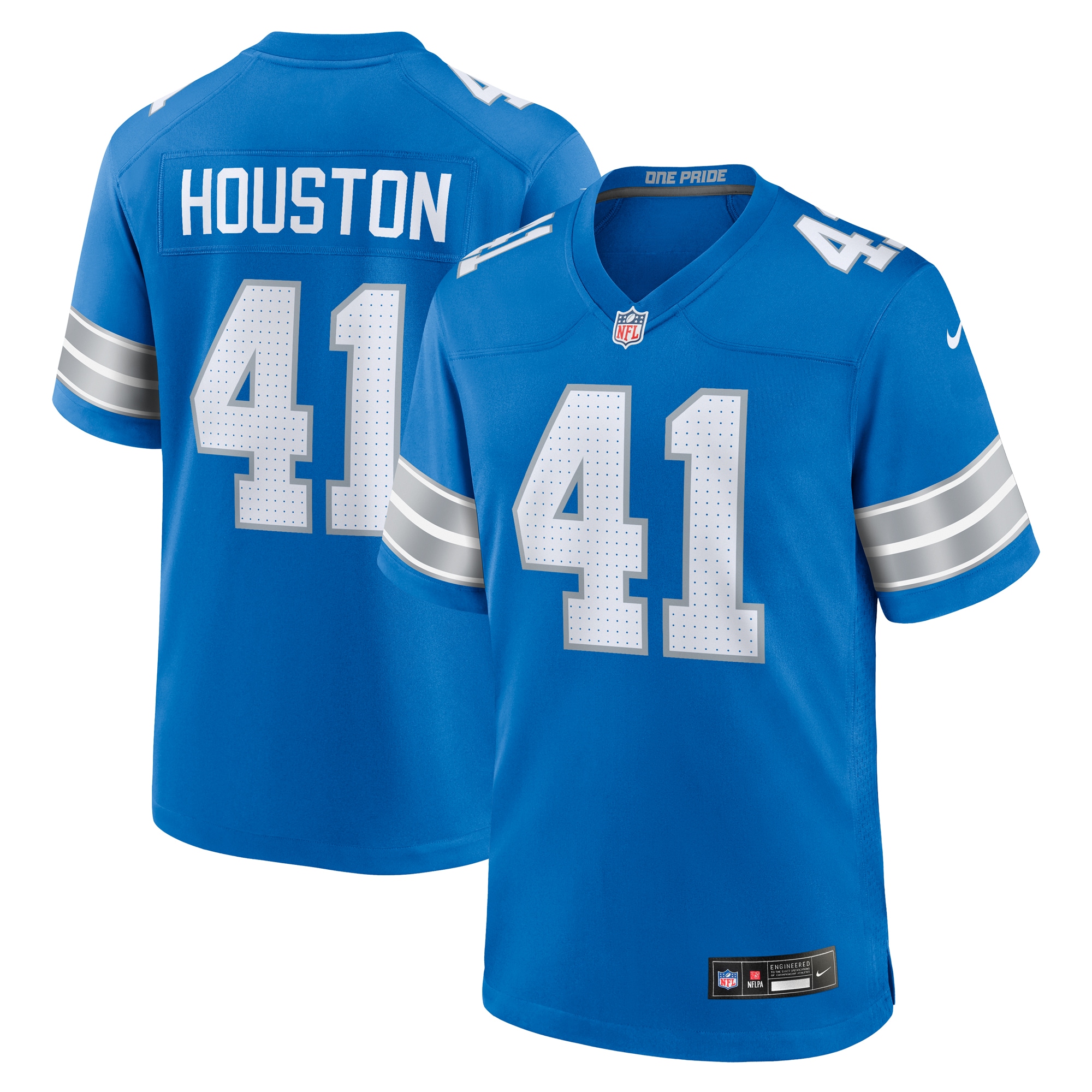 mens nike james houston blue detroit lions team game jersey | Lions Shop | Detroit Lions NFL Jerseys & Caps Collection