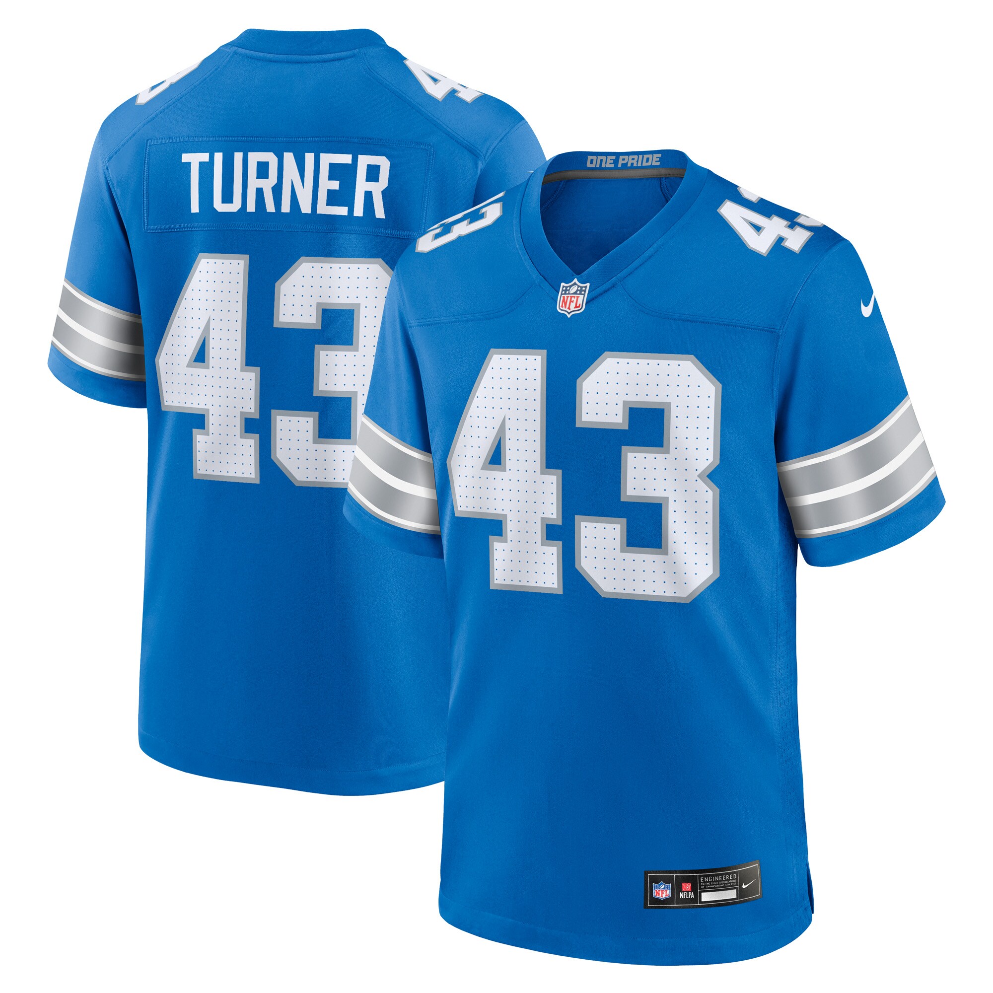 mens nike james turner blue detroit lions game jersey | Lions Shop | Detroit Lions NFL Jerseys & Caps Collection