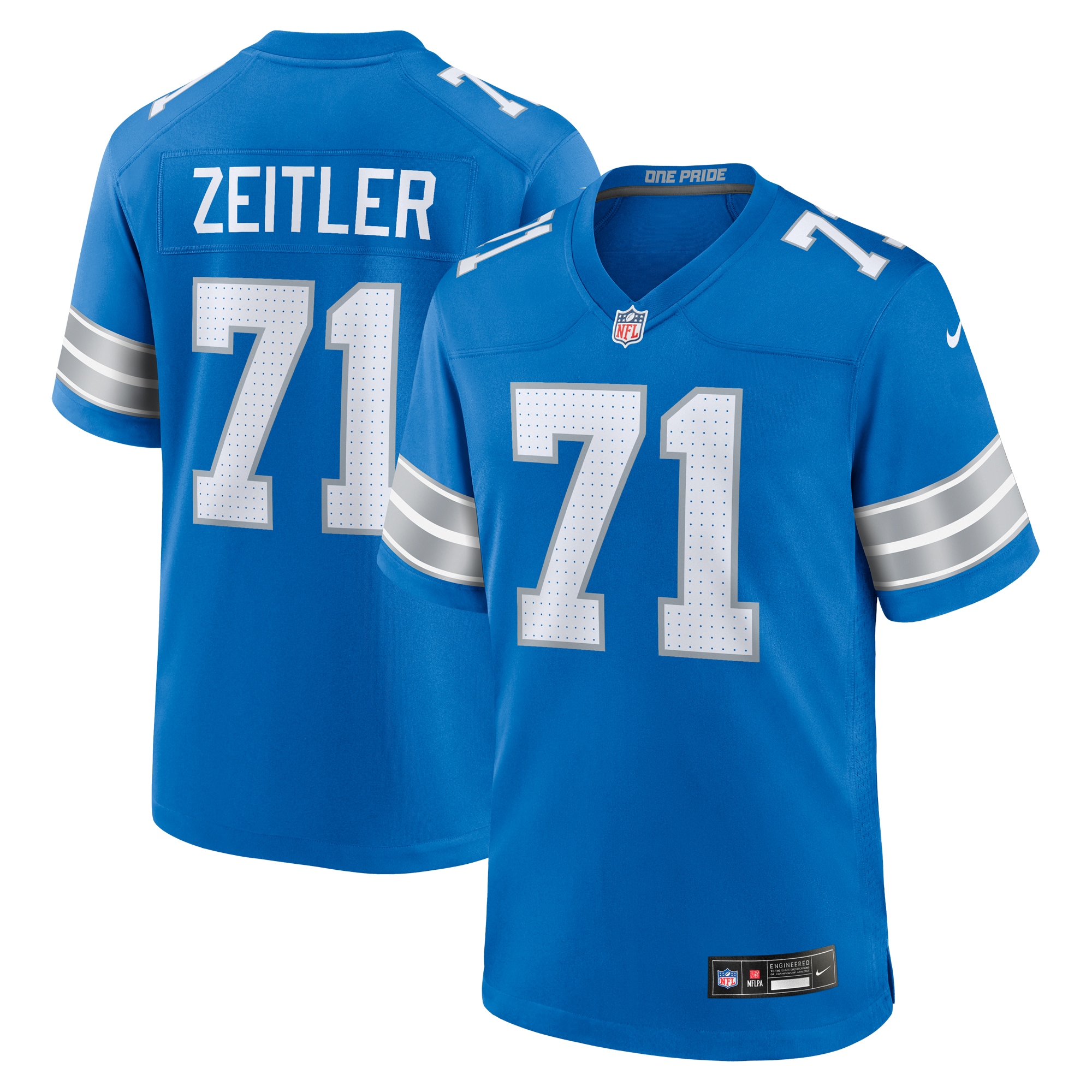 mens nike kevin zeitler blue detroit lions game jersey | Lions Shop | Detroit Lions NFL Jerseys & Caps Collection