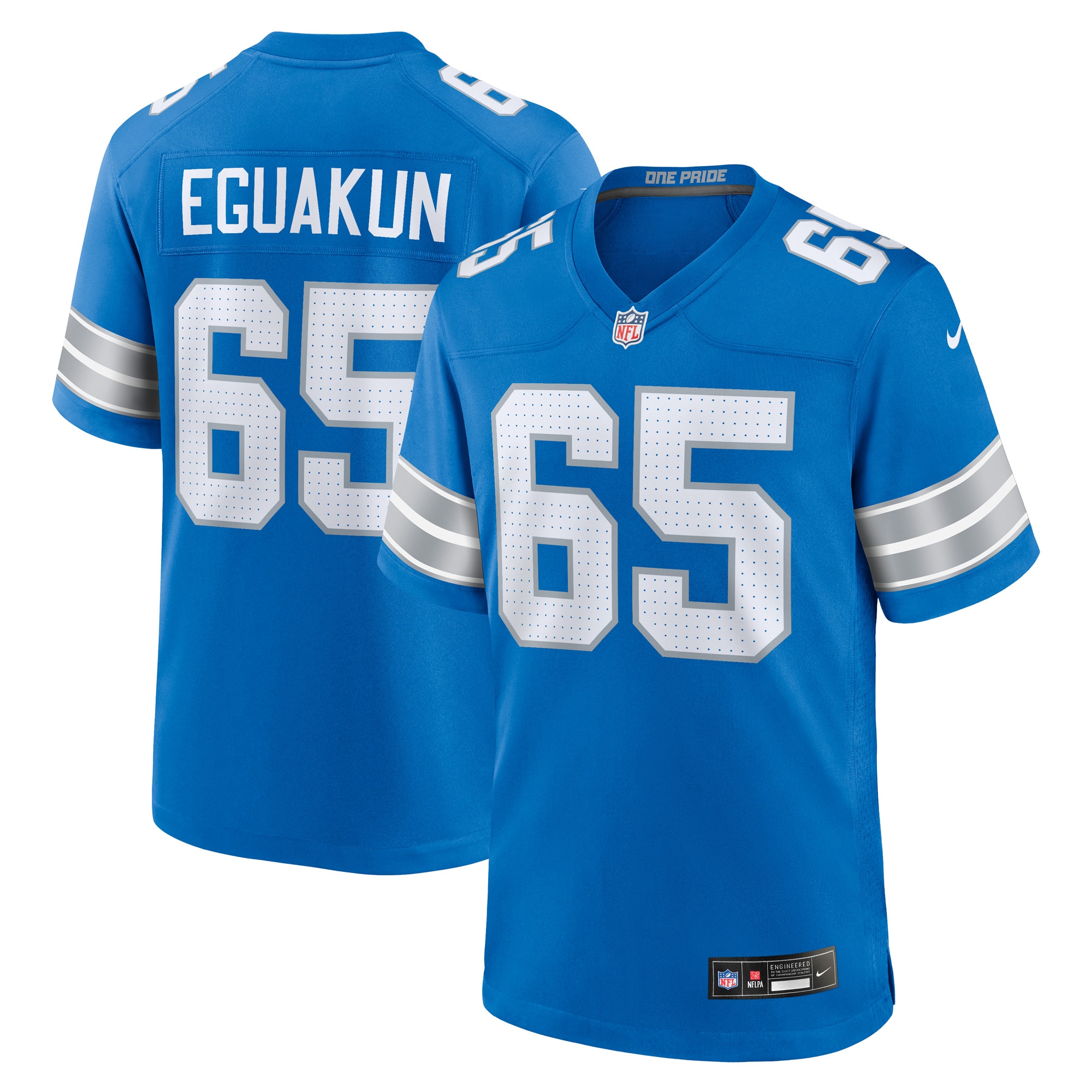 mens nike kingsley eguakun blue detroit lions game jersey | Lions Shop | Detroit Lions NFL Jerseys & Caps Collection