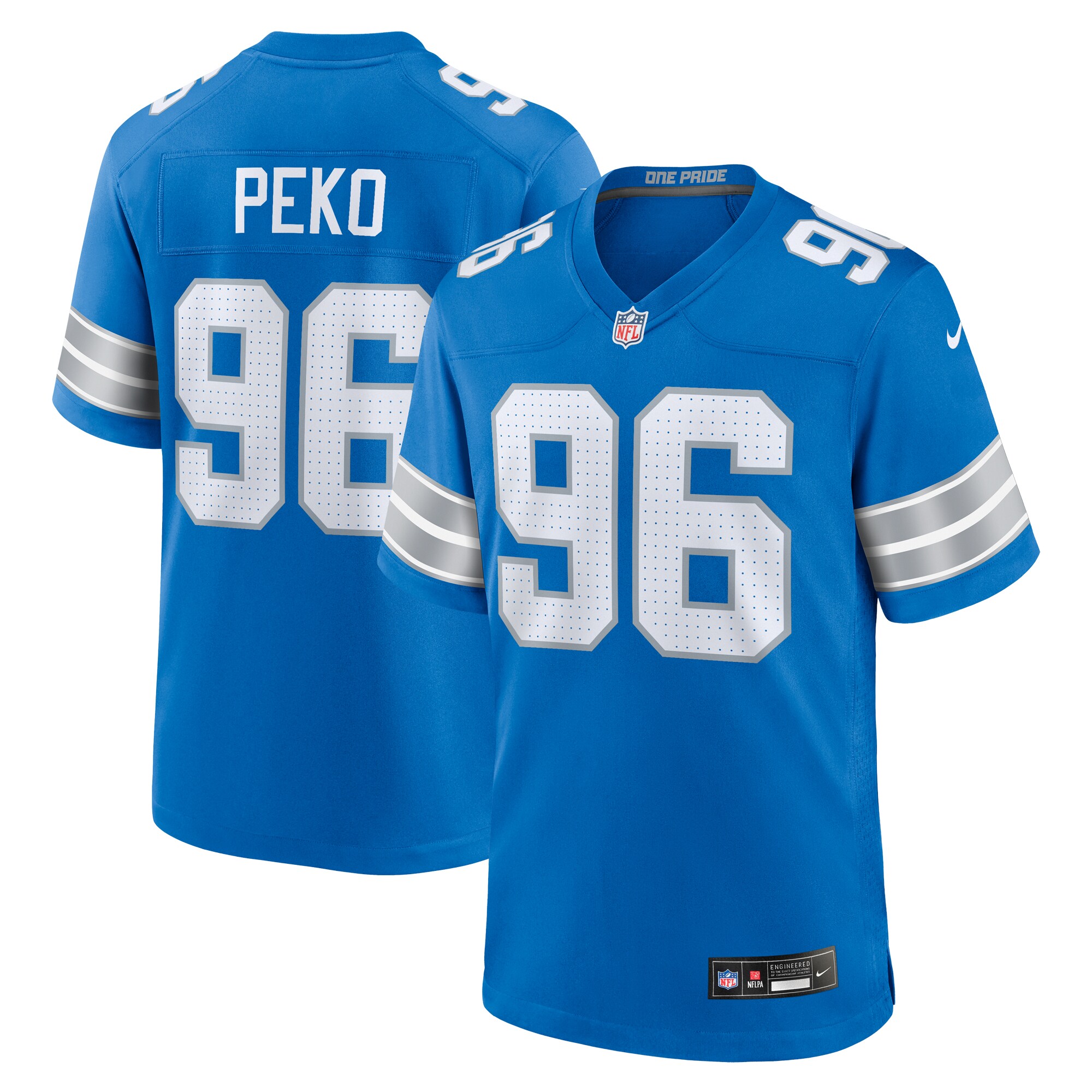 mens nike kyle peko blue detroit lions game jersey | Lions Shop | Detroit Lions NFL Jerseys & Caps Collection