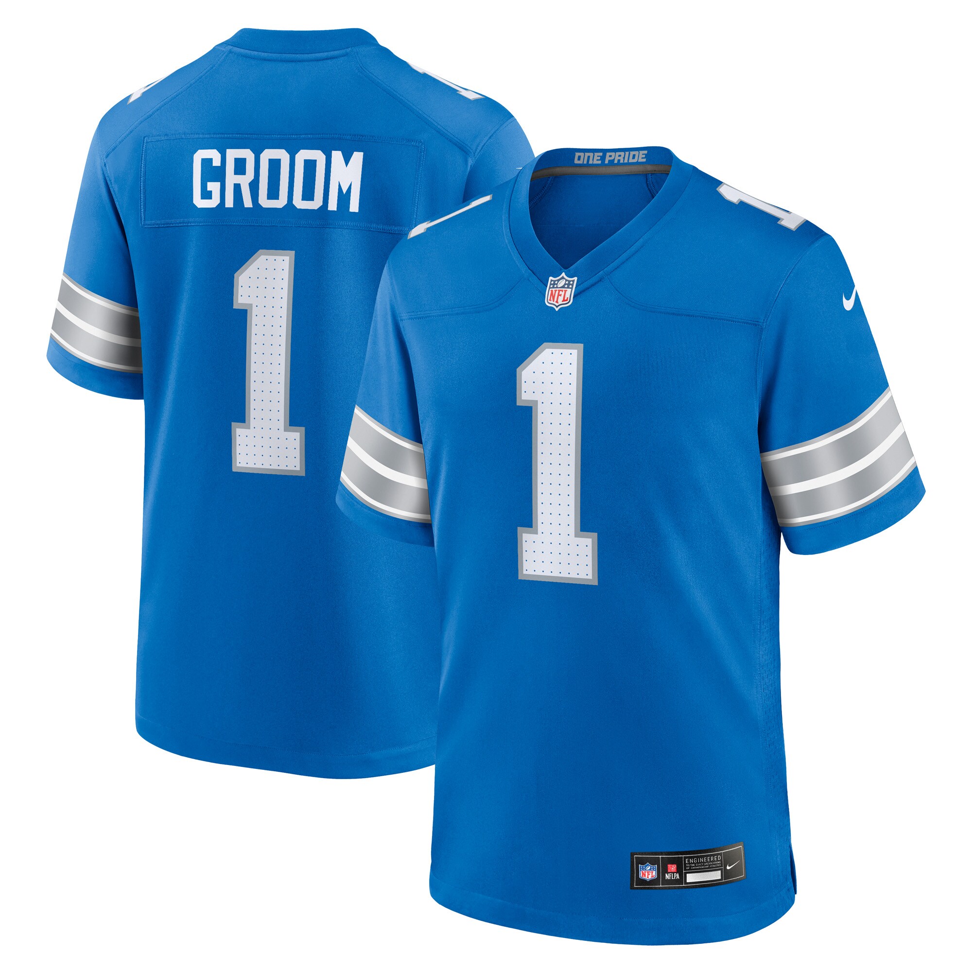 mens nike number 1 groom blue detroit lions game jersey | Lions Shop | Detroit Lions NFL Jerseys & Caps Collection