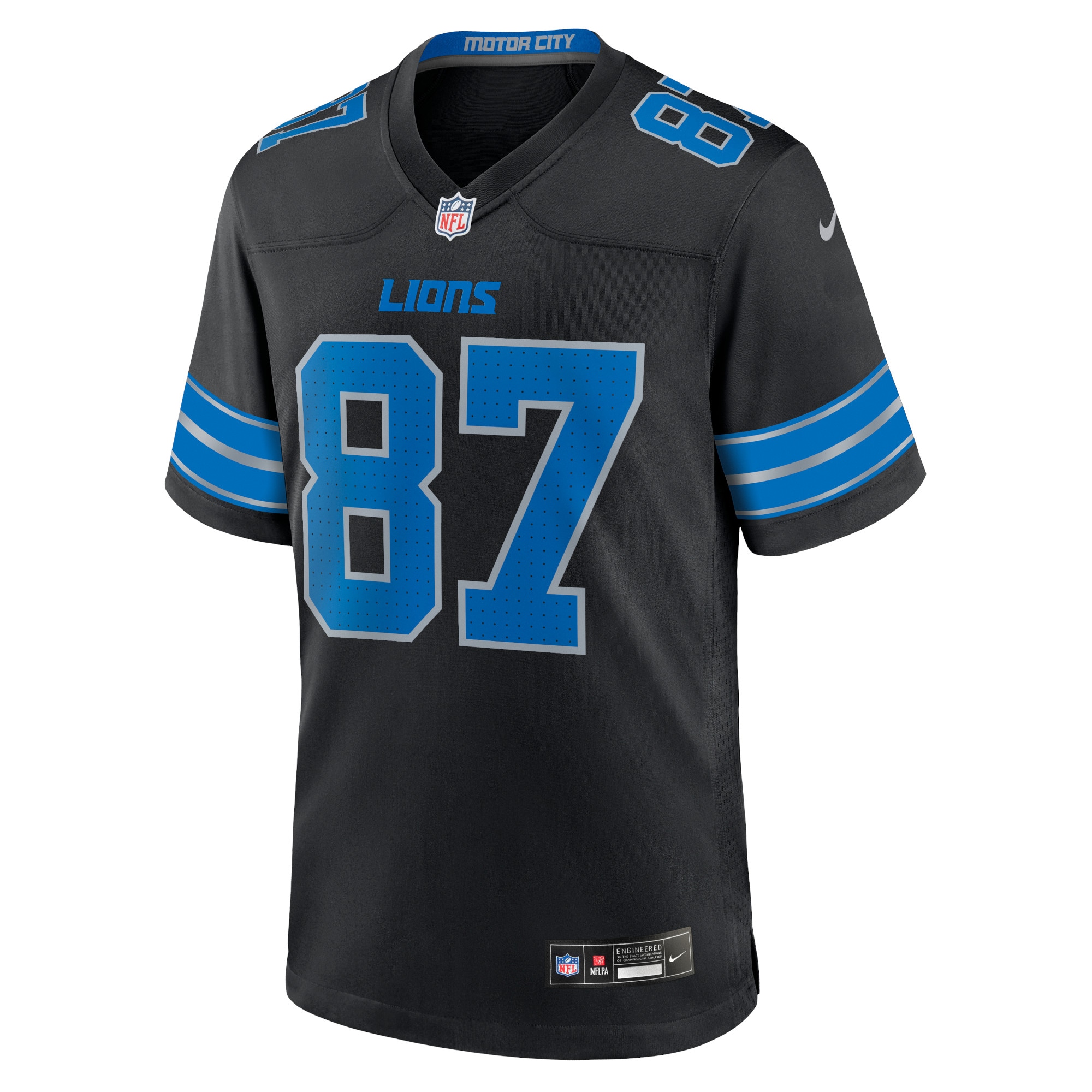 mens nike sam laporta black detroit lions 2nd alternate game jersey | Lions Shop | Detroit Lions NFL Jerseys & Caps Collection