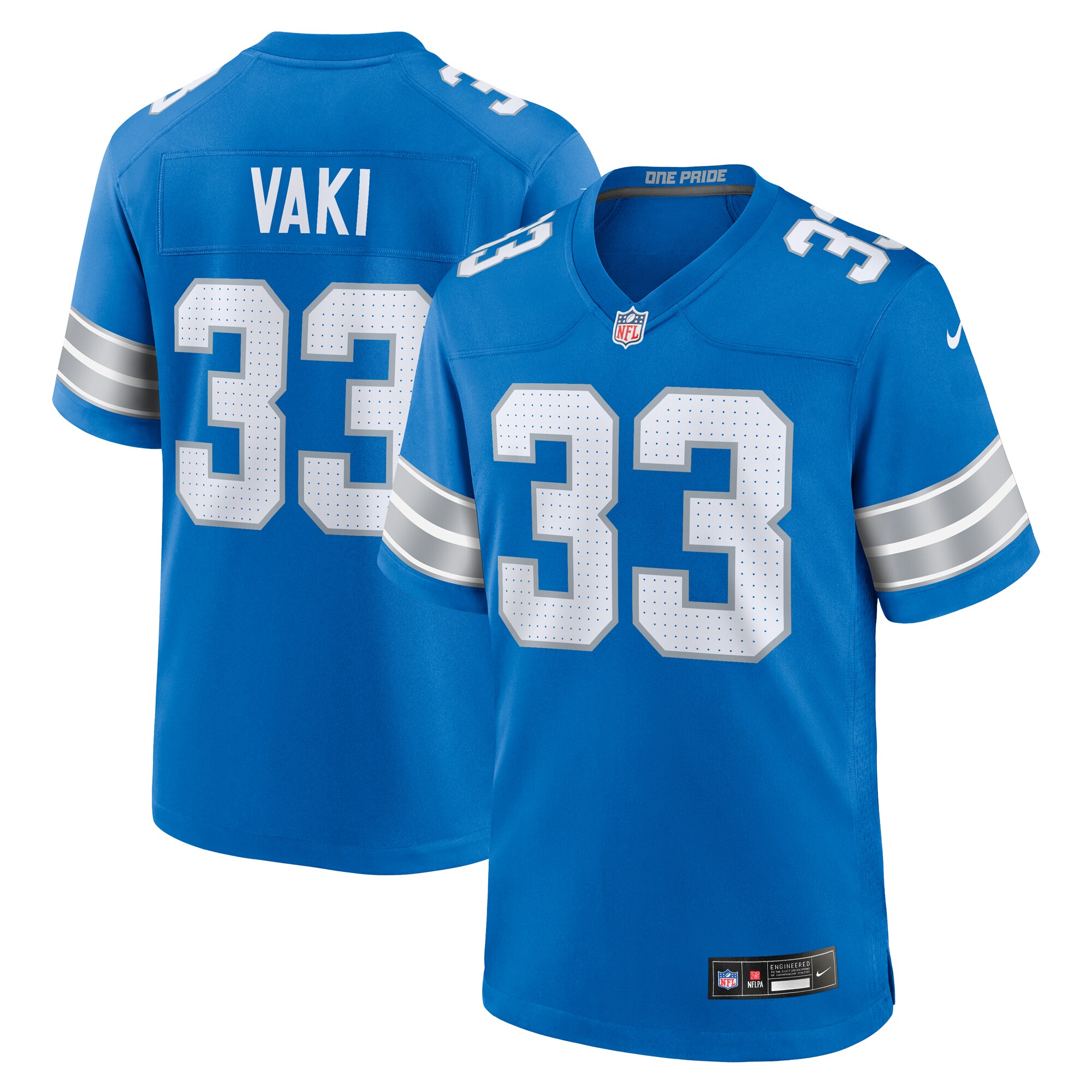 mens nike sione vaki blue detroit lions team game jersey | Lions Shop | Detroit Lions NFL Jerseys & Caps Collection