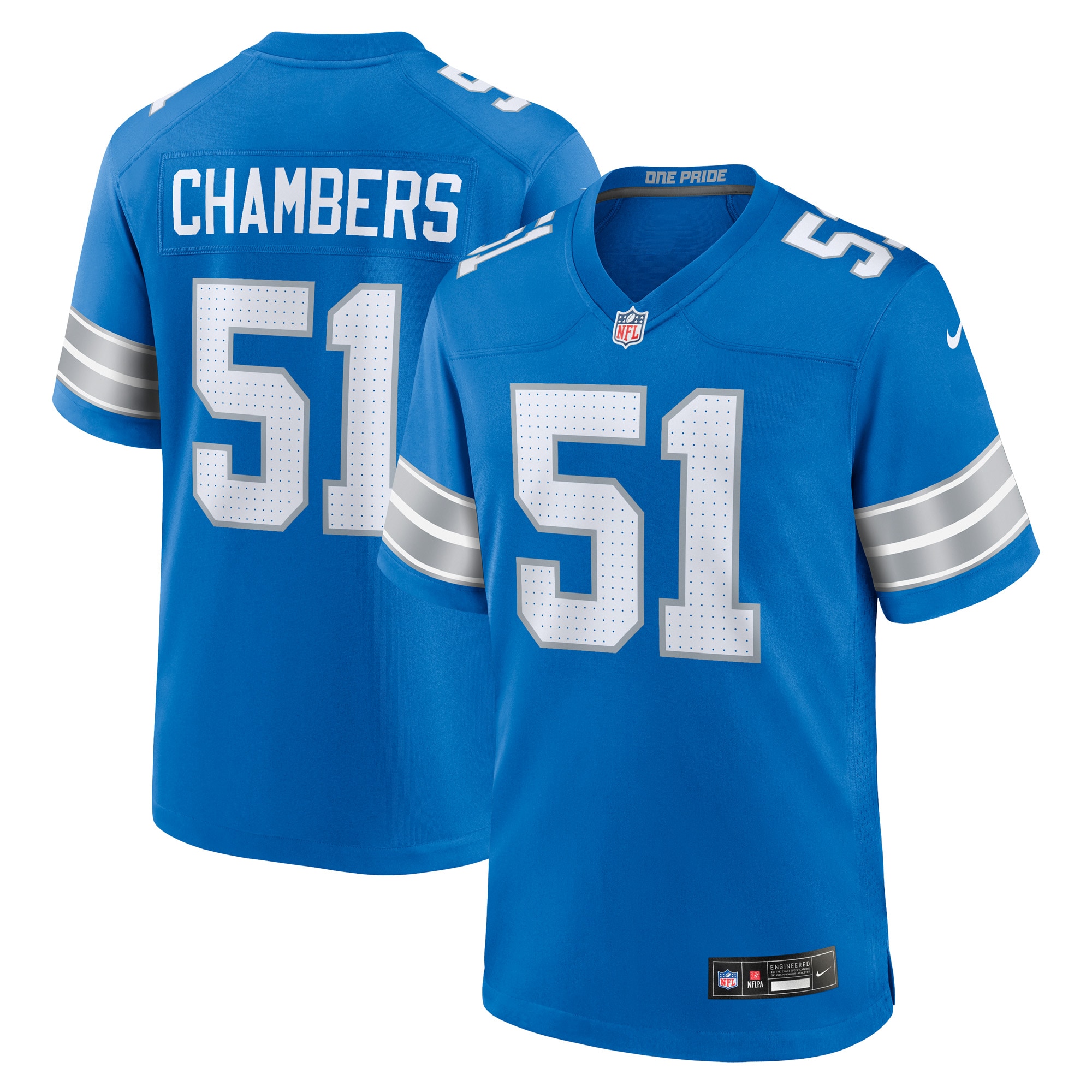 mens nike steele chambers blue detroit lions game jersey | Lions Shop | Detroit Lions NFL Jerseys & Caps Collection