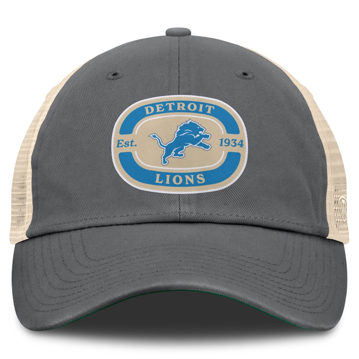 mens top of the world gray detroit lions team patch adjustable hat | Lions Shop | Detroit Lions NFL Jerseys & Caps Collection