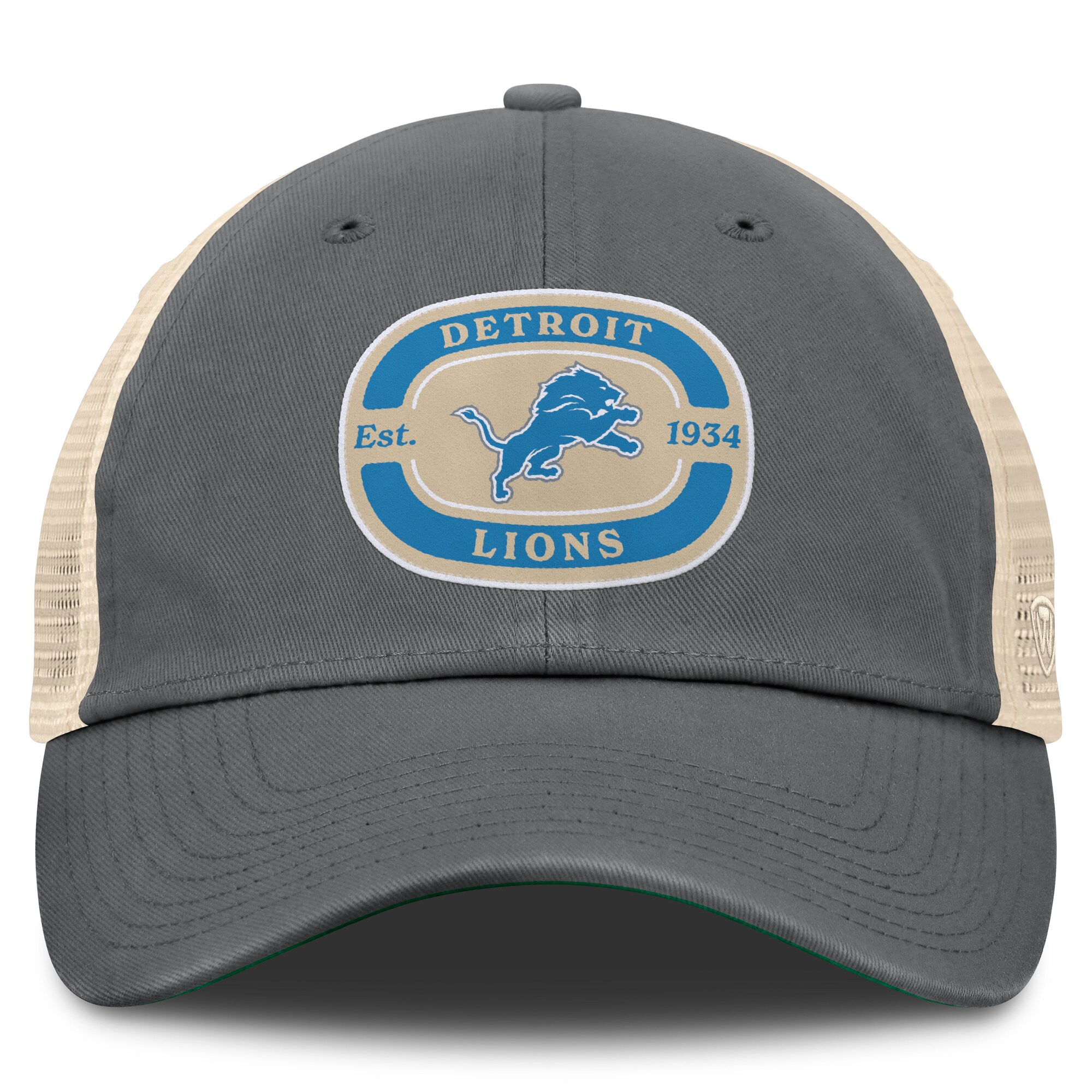 mens top of the world gray detroit lions team patch adjustable hat | Lions Shop | Detroit Lions NFL Jerseys & Caps Collection