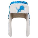 new era blue detroit lions sideline plaid sherpa trapper hat | Lions Shop | Detroit Lions NFL Jerseys & Caps Collection