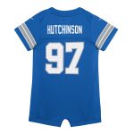 newborn  infant nike aidan hutchinson blue detroit lions game romper jersey | Lions Shop | Detroit Lions NFL Jerseys & Caps Collection