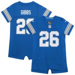 newborn  infant nike jahmyr gibbs blue detroit lions game romper jersey | Lions Shop | Detroit Lions NFL Jerseys & Caps Collection