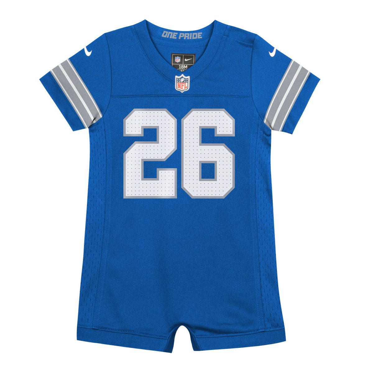 newborn  infant nike jahmyr gibbs blue detroit lions game romper jersey | Lions Shop | Detroit Lions NFL Jerseys & Caps Collection