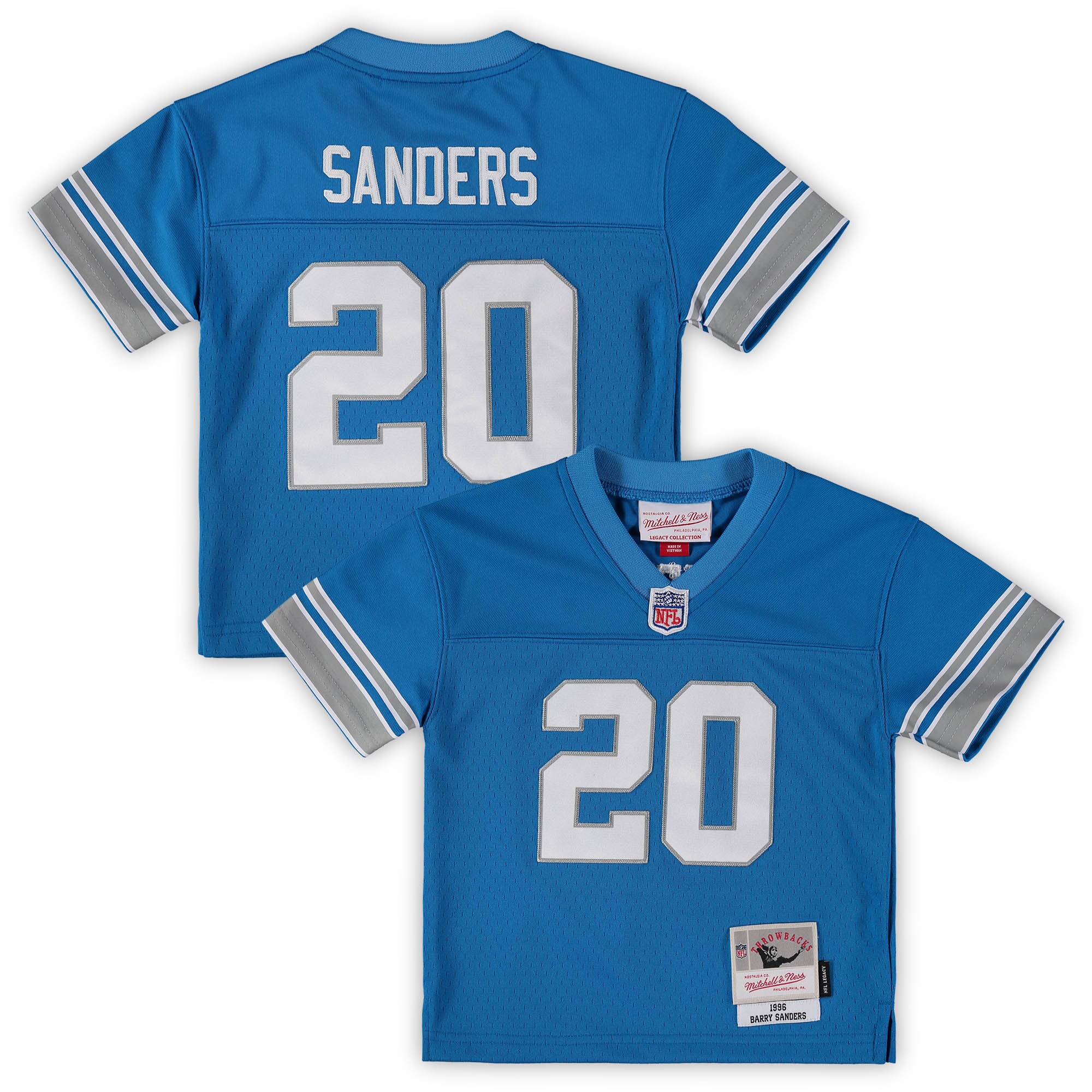 toddler mitchell  ness barry sanders blue detroit lions 1996 retired legacy jersey | Lions Shop | Detroit Lions NFL Jerseys & Caps Collection