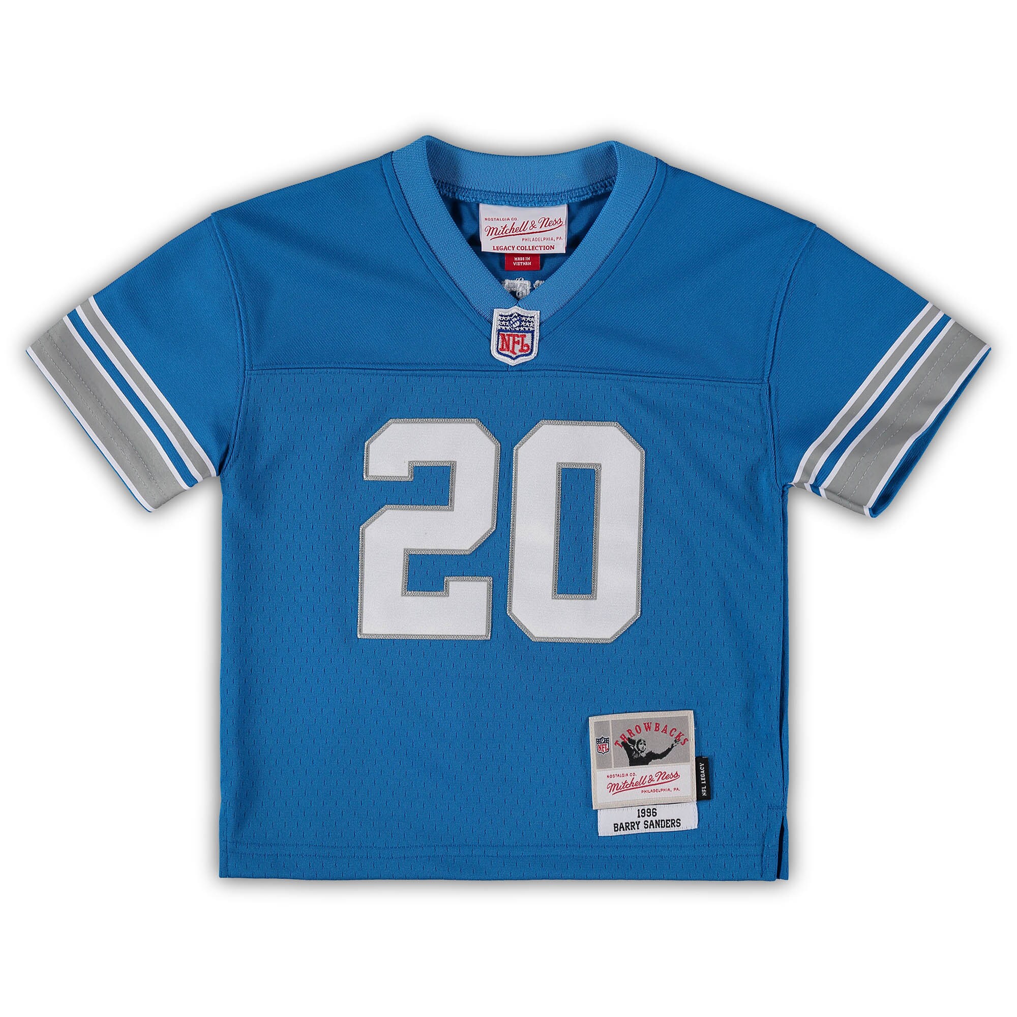 toddler mitchell  ness barry sanders blue detroit lions 1996 retired legacy jersey | Lions Shop | Detroit Lions NFL Jerseys & Caps Collection