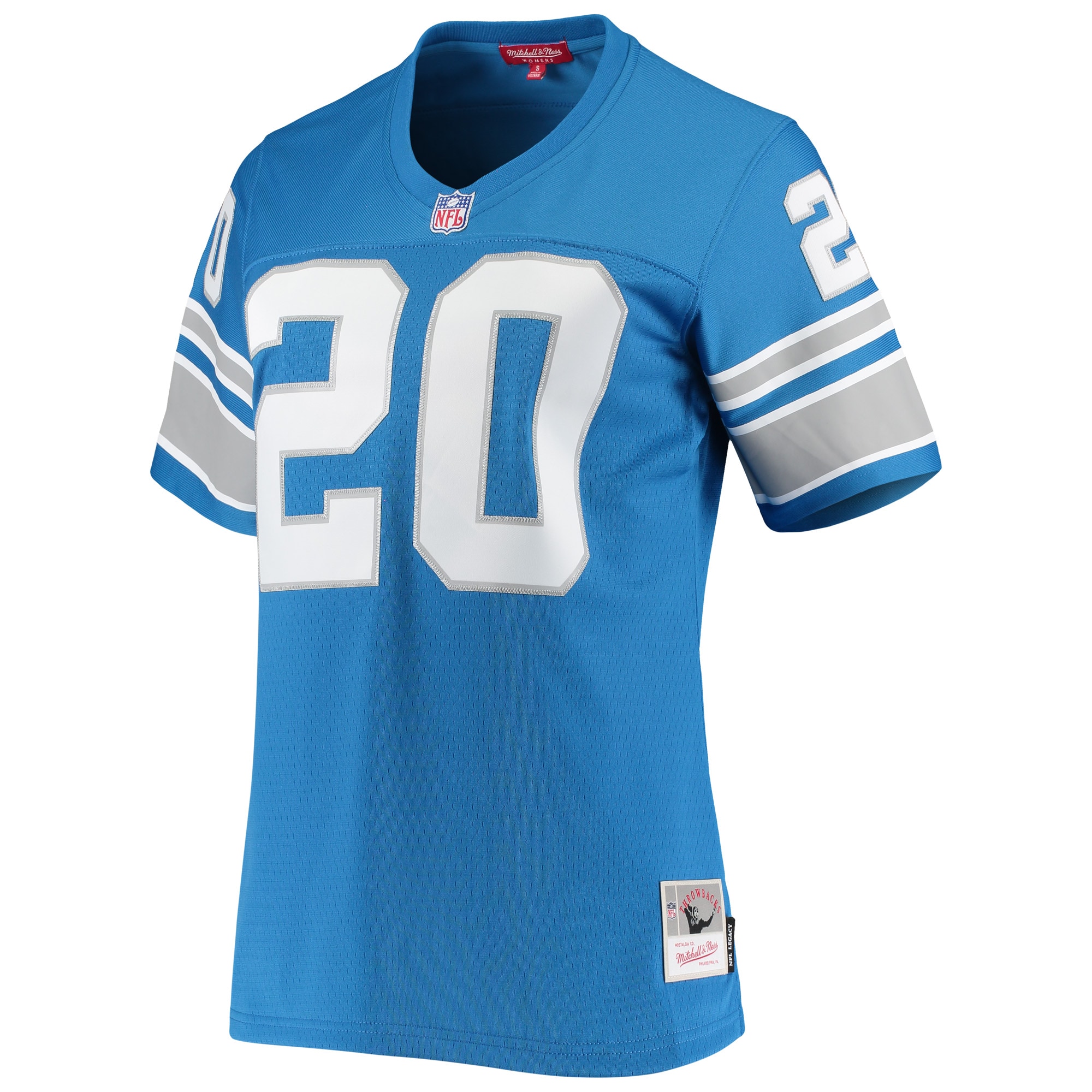 womens mitchell  ness barry sanders blue detroit lions 1996 legacy replica jersey | Lions Shop | Detroit Lions NFL Jerseys & Caps Collection