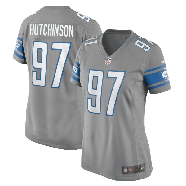 womens nike aidan hutchinson silver detroit lions game jersey | Lions Shop | Detroit Lions NFL Jerseys & Caps Collection