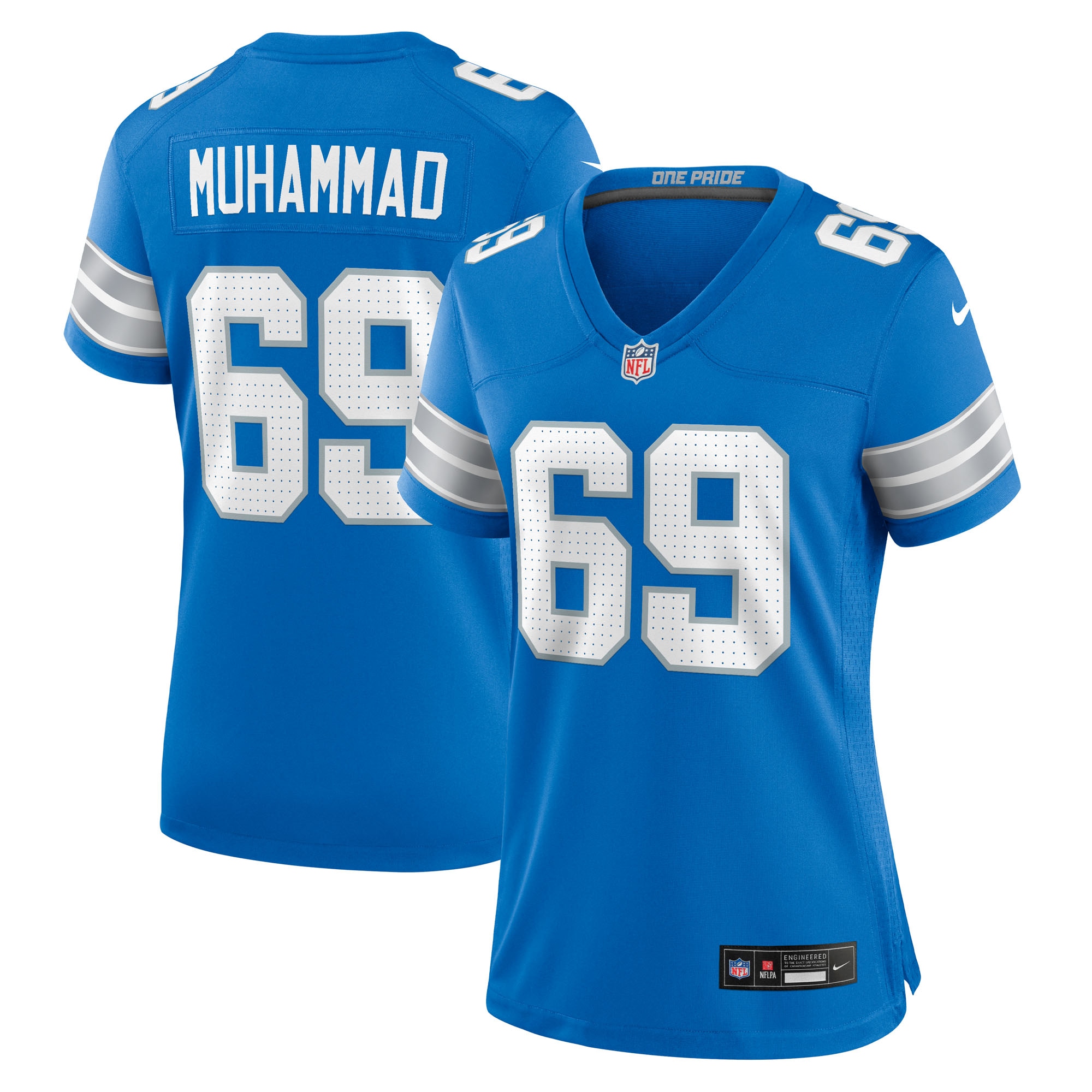 womens nike al-quadin muhammad blue detroit lions team game jersey | Lions Shop | Detroit Lions NFL Jerseys & Caps Collection