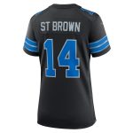 womens nike amon-ra st. brown black detroit lions 2nd alternate game jersey | Lions Shop | Detroit Lions NFL Jerseys & Caps Collection