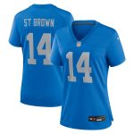 womens nike amon-ra st. brown blue detroit lions alternate game jersey | Lions Shop | Detroit Lions NFL Jerseys & Caps Collection