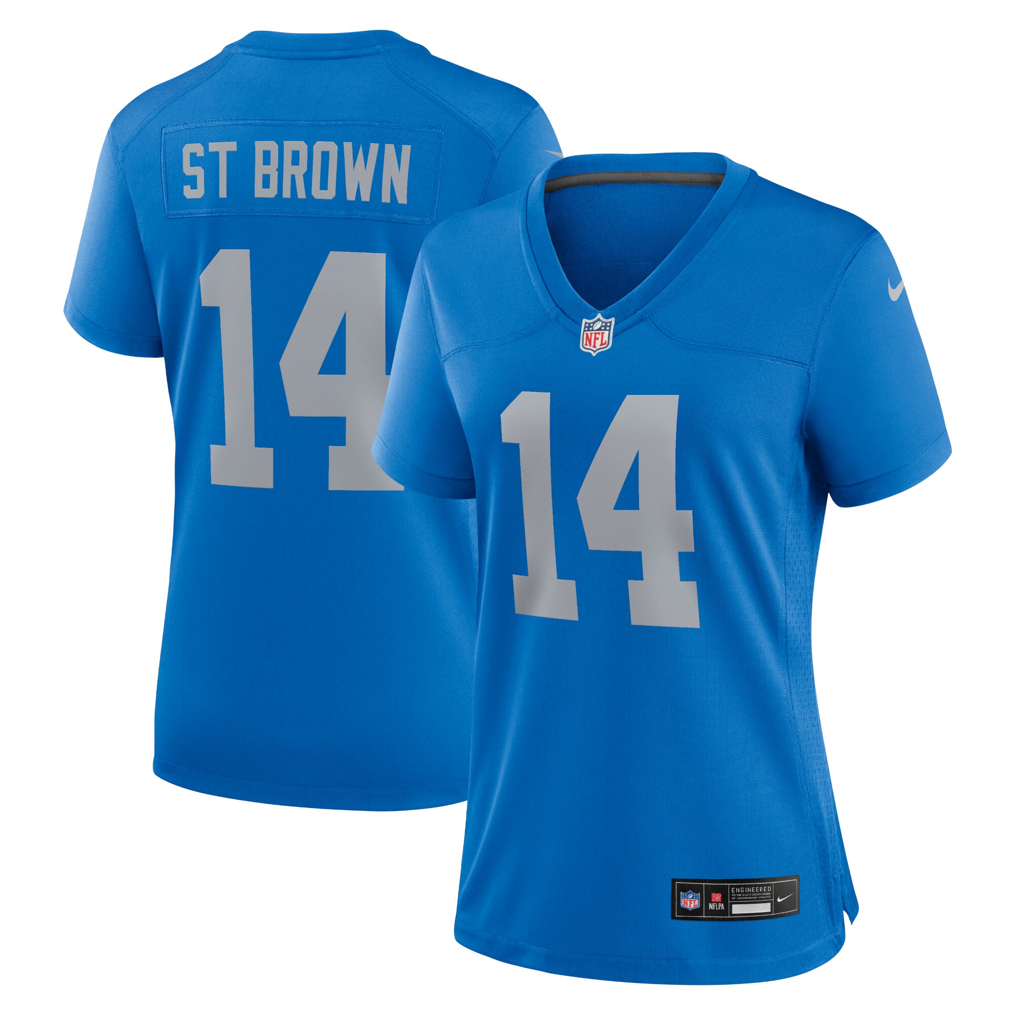 womens nike amon-ra st. brown blue detroit lions alternate game jersey | Lions Shop | Detroit Lions NFL Jerseys & Caps Collection