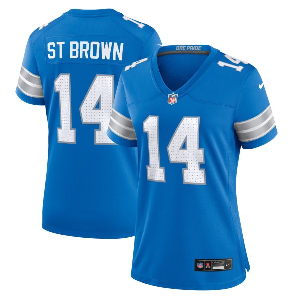 womens nike amon-ra st. brown blue detroit lions team game jersey | Lions Shop | Detroit Lions NFL Jerseys & Caps Collection