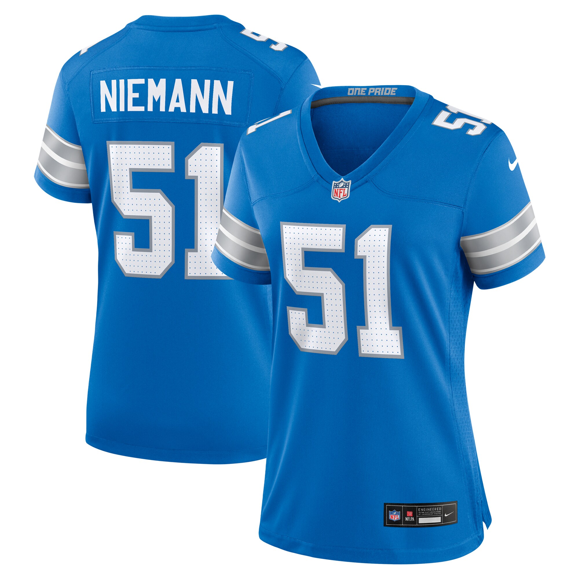 womens nike ben niemann blue detroit lions team game jersey | Lions Shop | Detroit Lions NFL Jerseys & Caps Collection