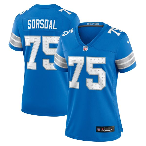 womens nike colby sorsdal blue detroit lions team game jersey | Lions Shop | Detroit Lions NFL Jerseys & Caps Collection