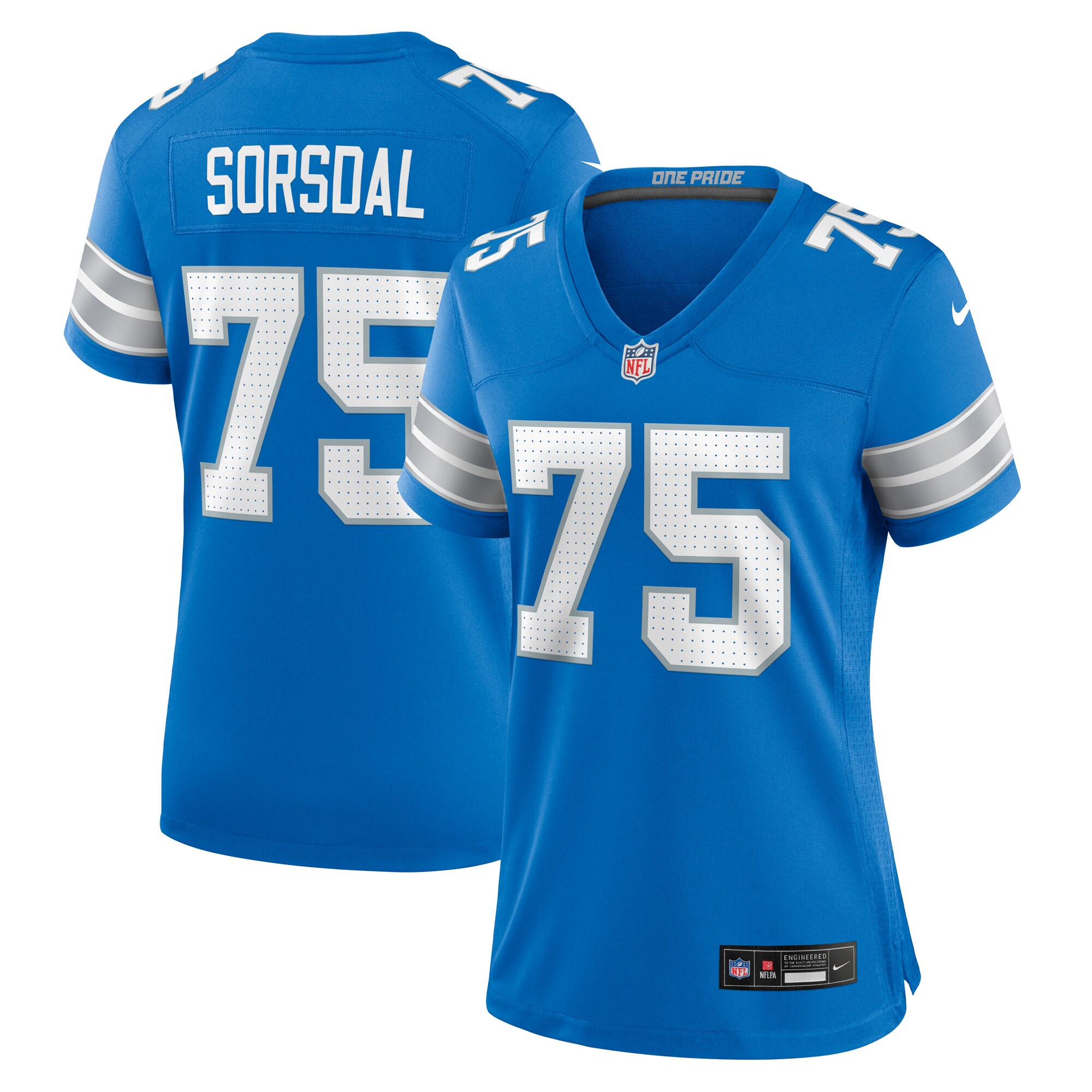 womens nike colby sorsdal blue detroit lions team game jersey | Lions Shop | Detroit Lions NFL Jerseys & Caps Collection
