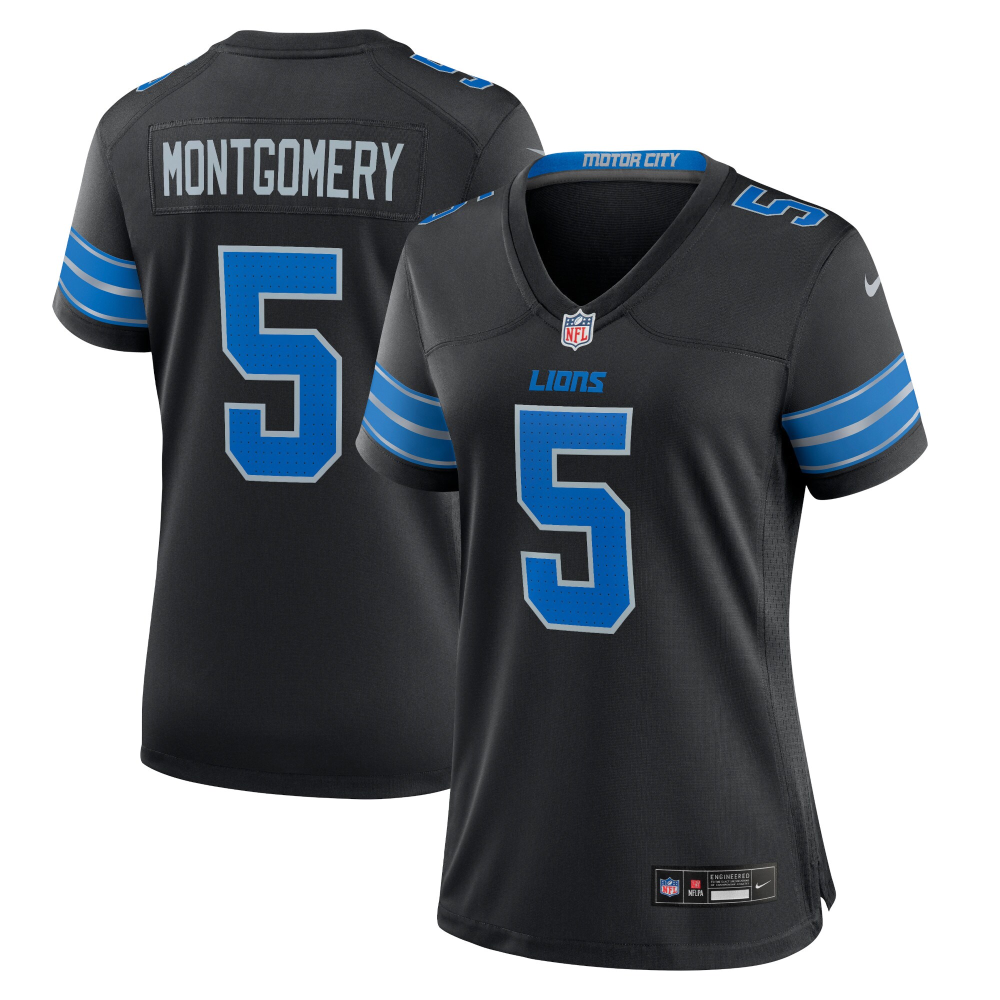 womens nike david montgomery black detroit lions 2nd alternate game jersey | Lions Shop | Detroit Lions NFL Jerseys & Caps Collection